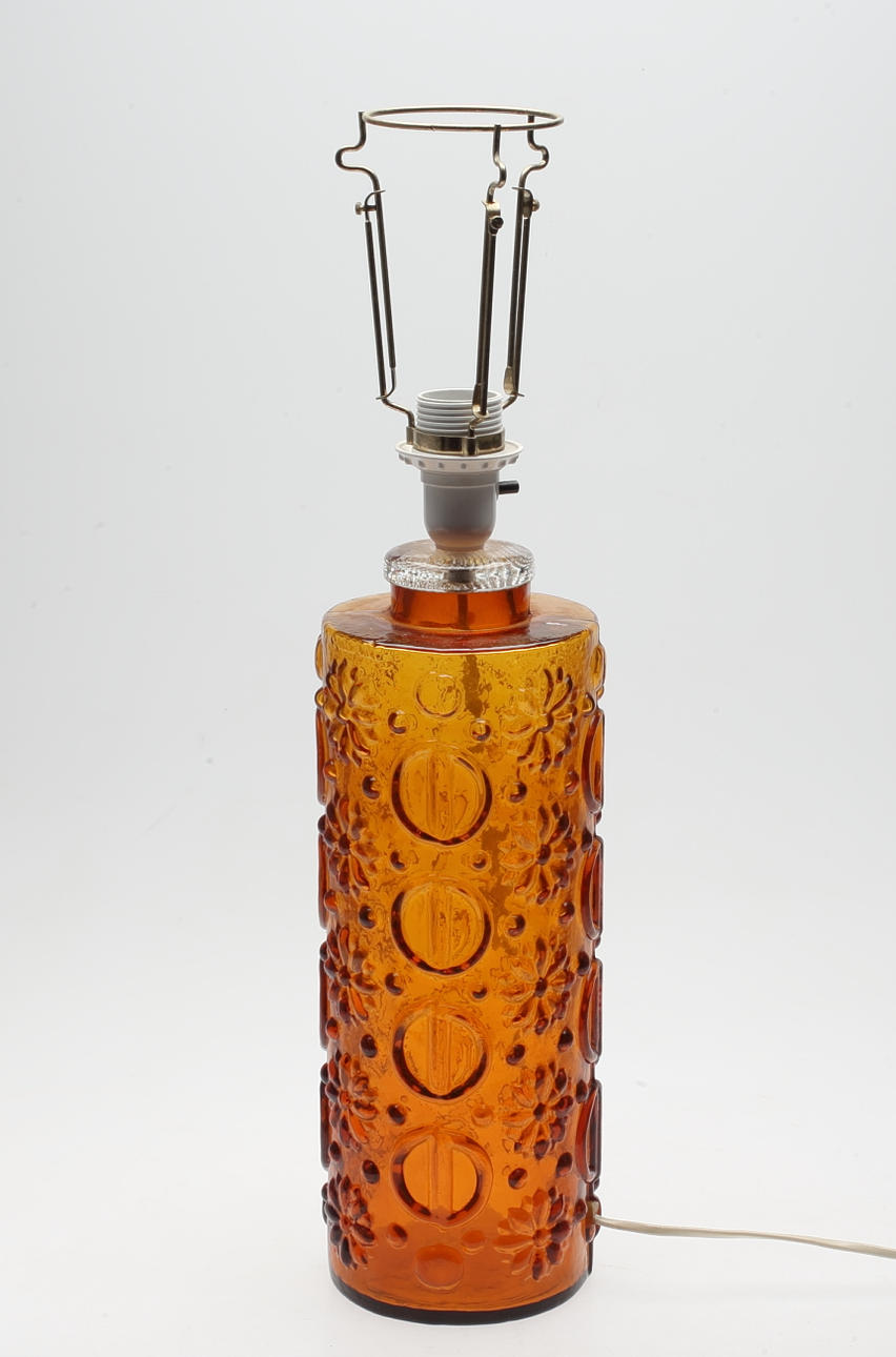 LAMPFOT, glas, 1900-talets mitt.