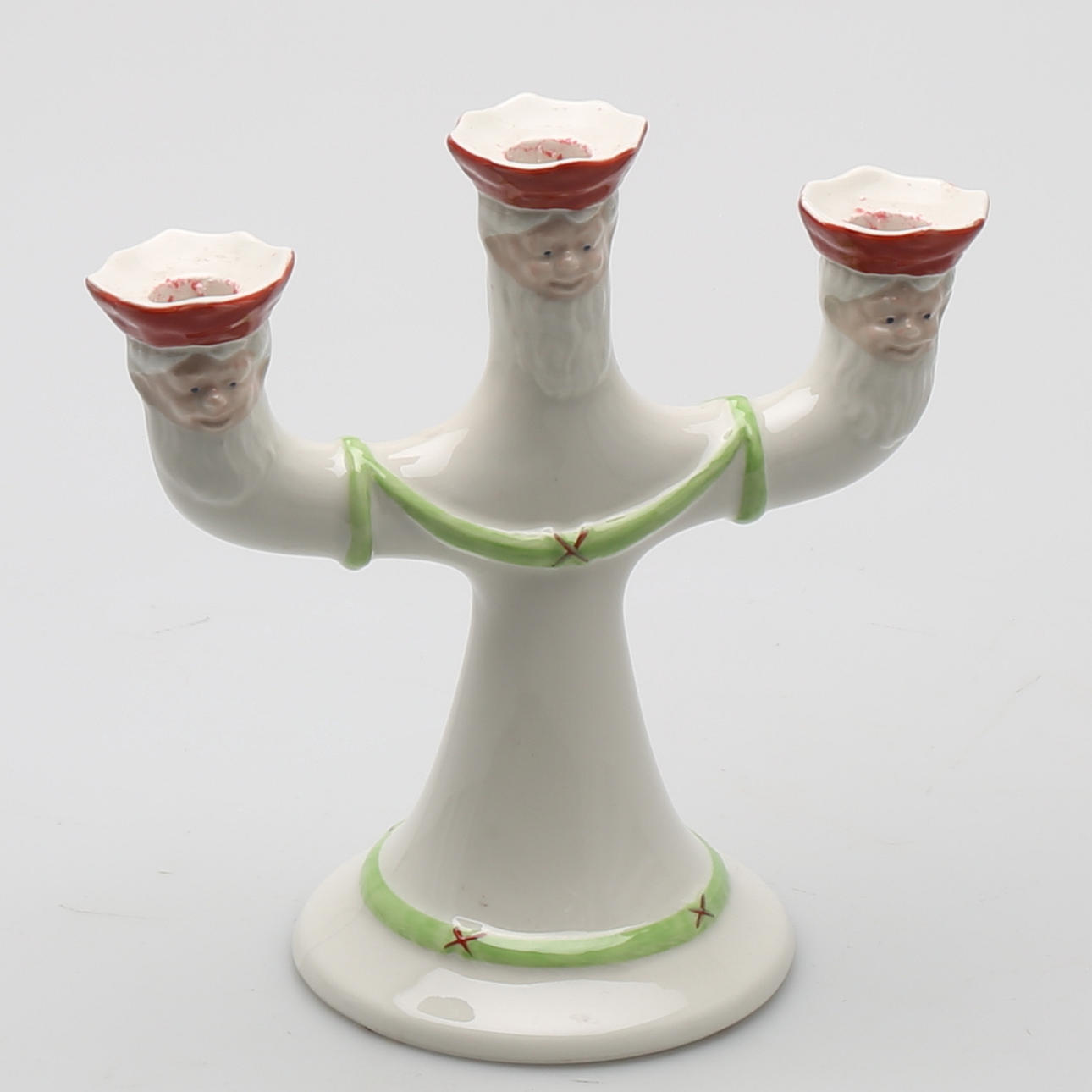 LJUSSTAKE 'Jul', porslin, Gustavsberg.