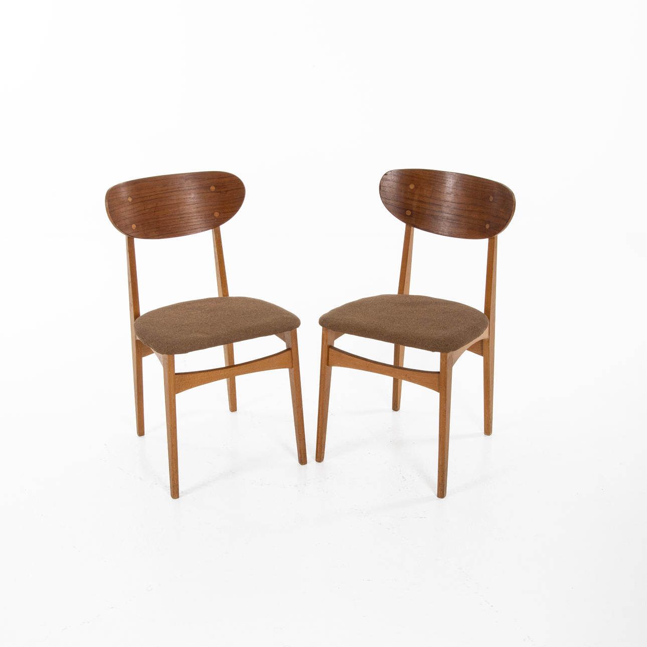 STOLAR, 1 par, teak, Danmark 1960-tal.