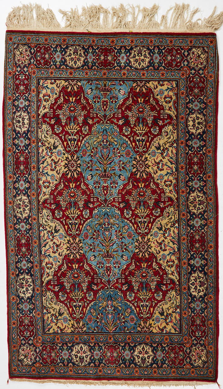 ALFOMBRA ORIENTAL. Ghom, semiantiguo.