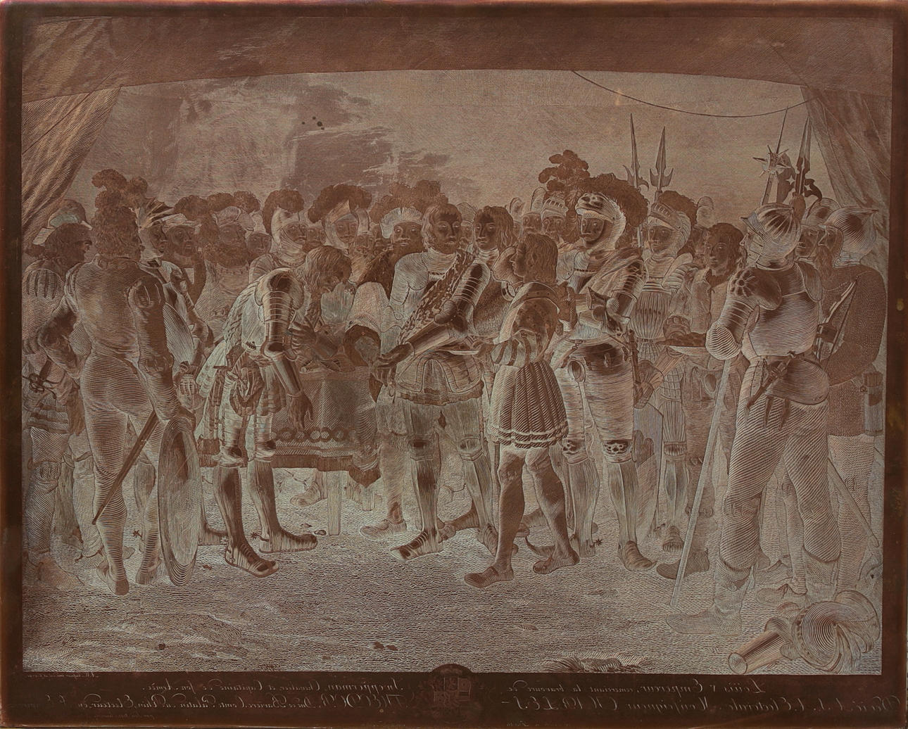 TRYCKPLÅT TILL KOPPARSTICK, 1791.