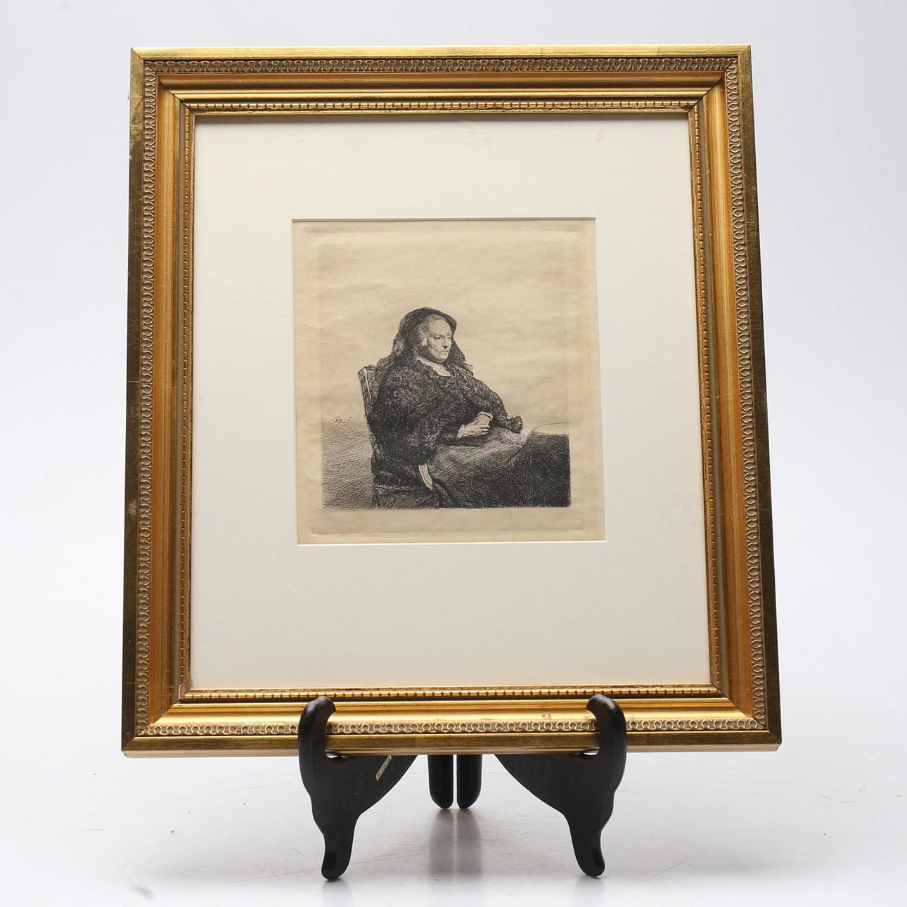 REMBRANDT  VAN RIJN. EFTER. etsning, signerad i trycket.