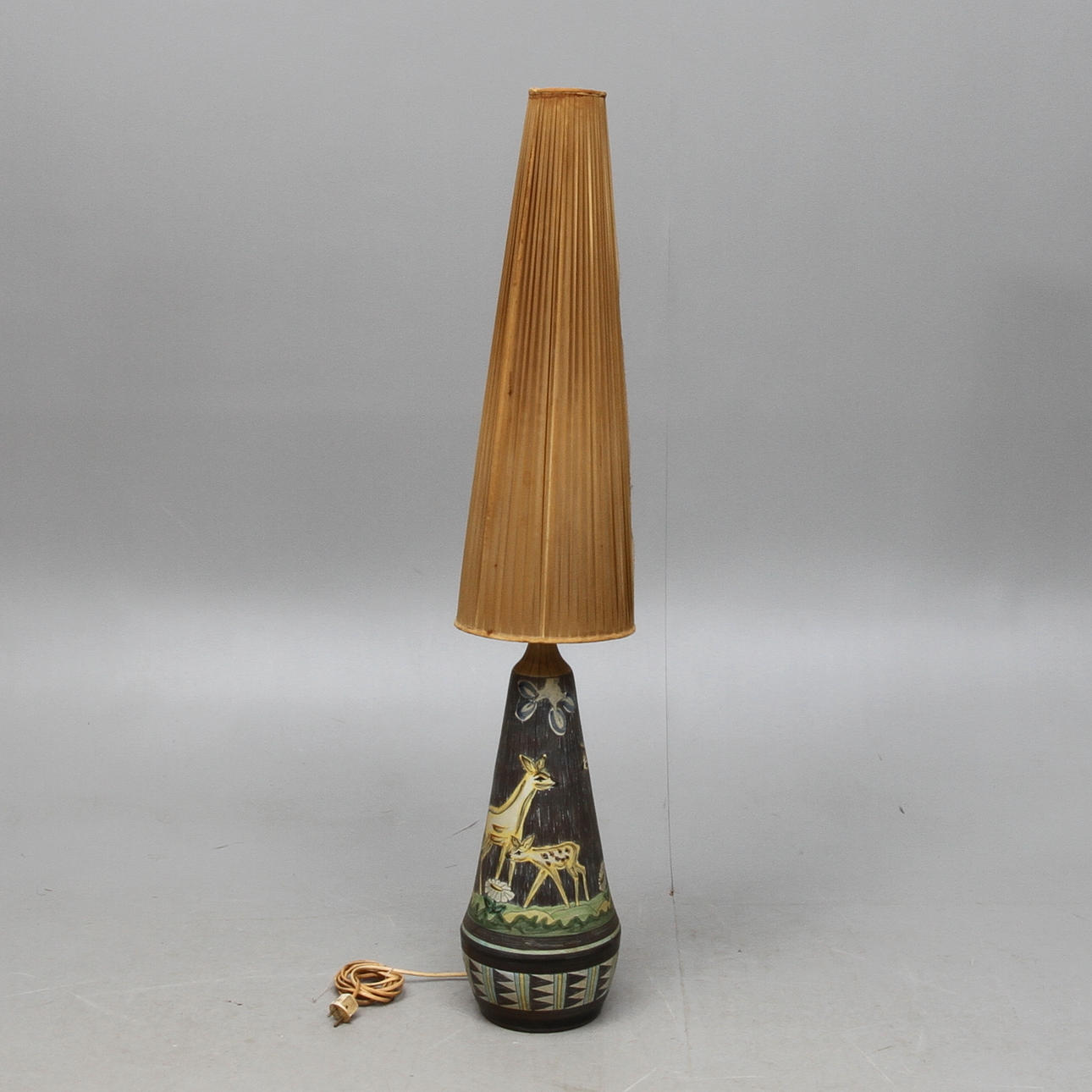 BORDSLAMPA, keramik. Nila (Alingsås) Sverige 1950-tal.