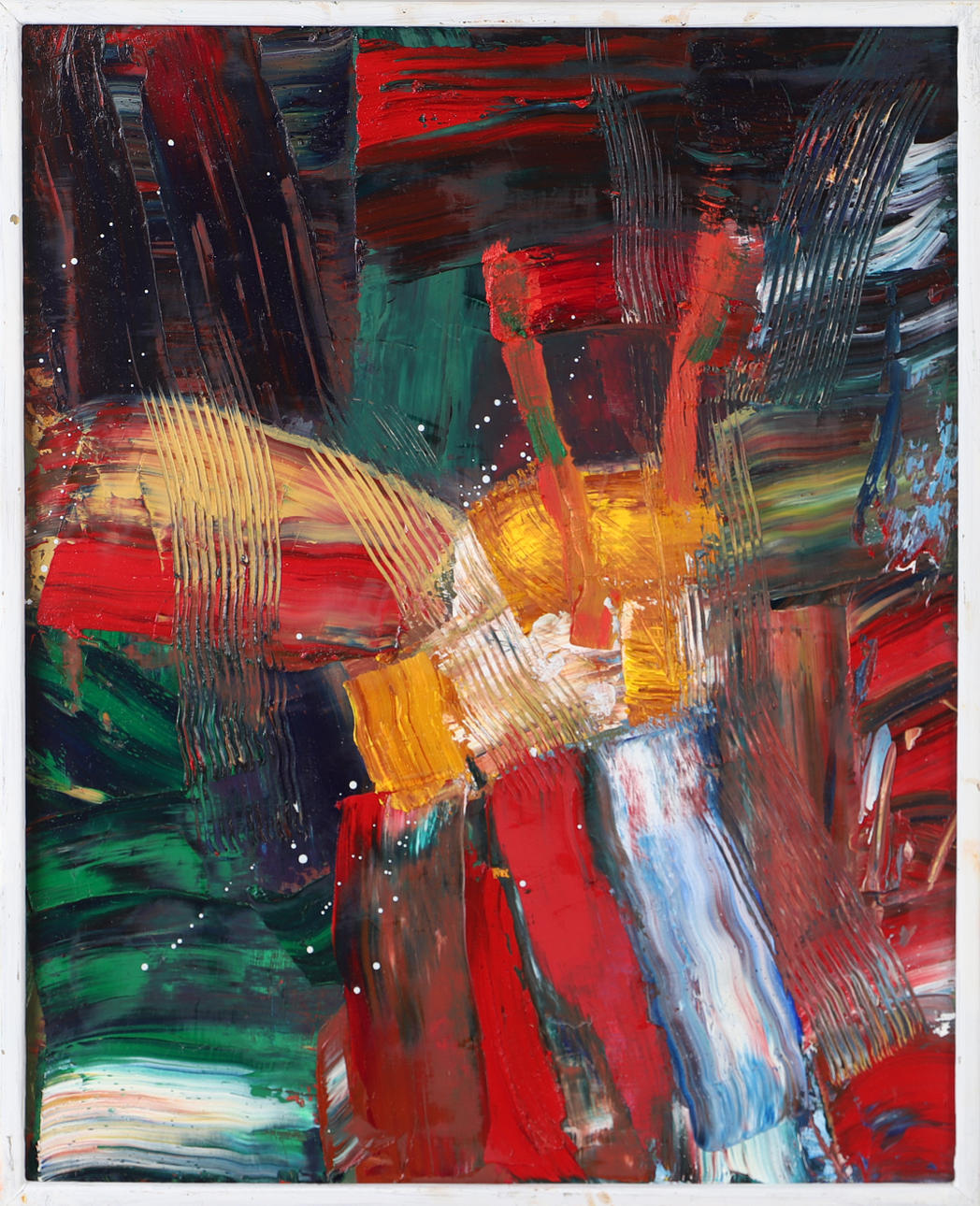 LARS BERTLE. “Against the Night”, oil on canvas, signed Bertle.