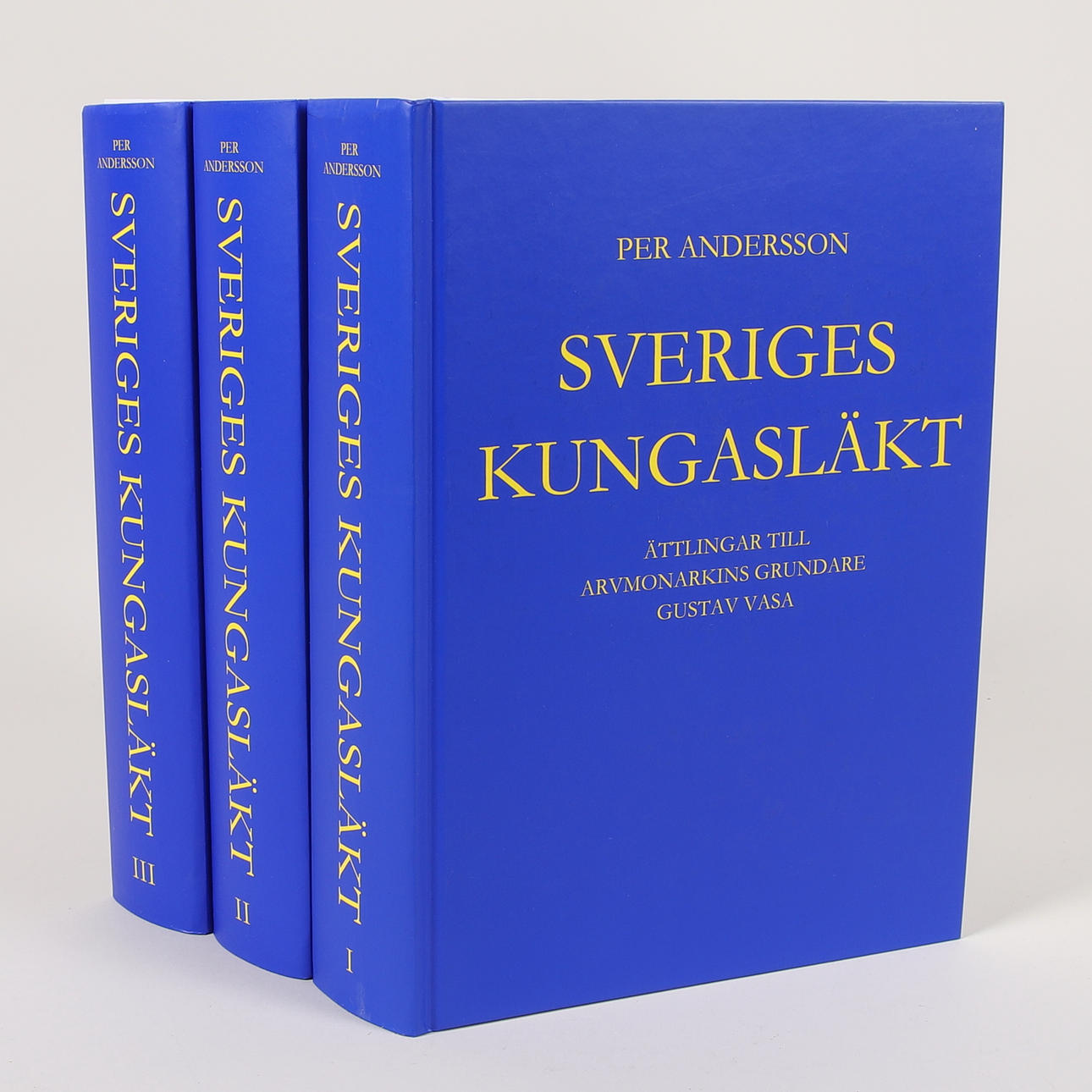 BÖCKER, 3 st. Sveriges Kungasläkt, Per Andersson, 2019.