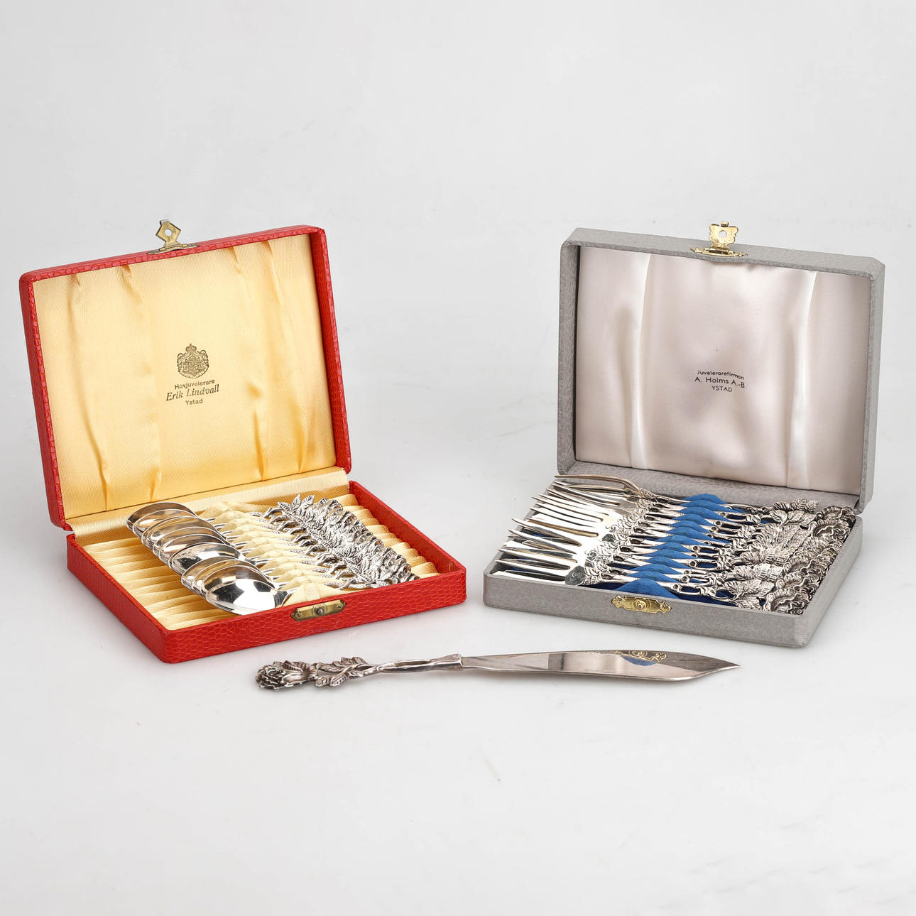 BESTECK 25-teilig, Kaffeebesteck „Rosen“.