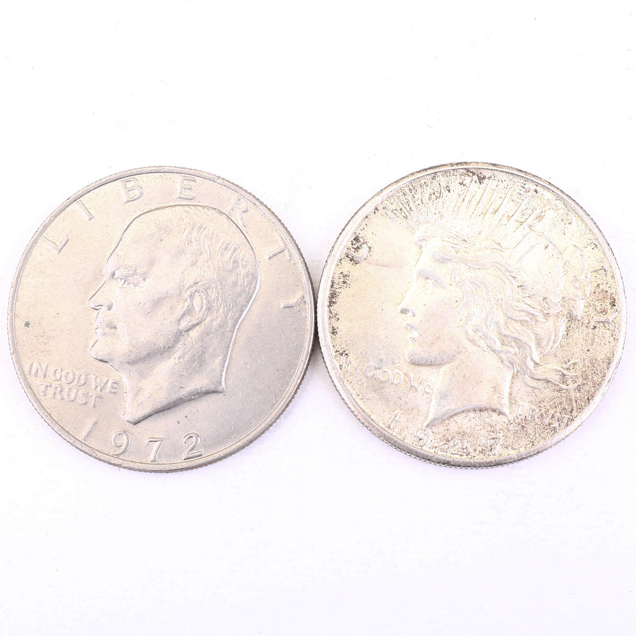 COIN, Dollar, Liberty 1972, Eagle, 1927. Silver & Metals - Silver -  Auctionet