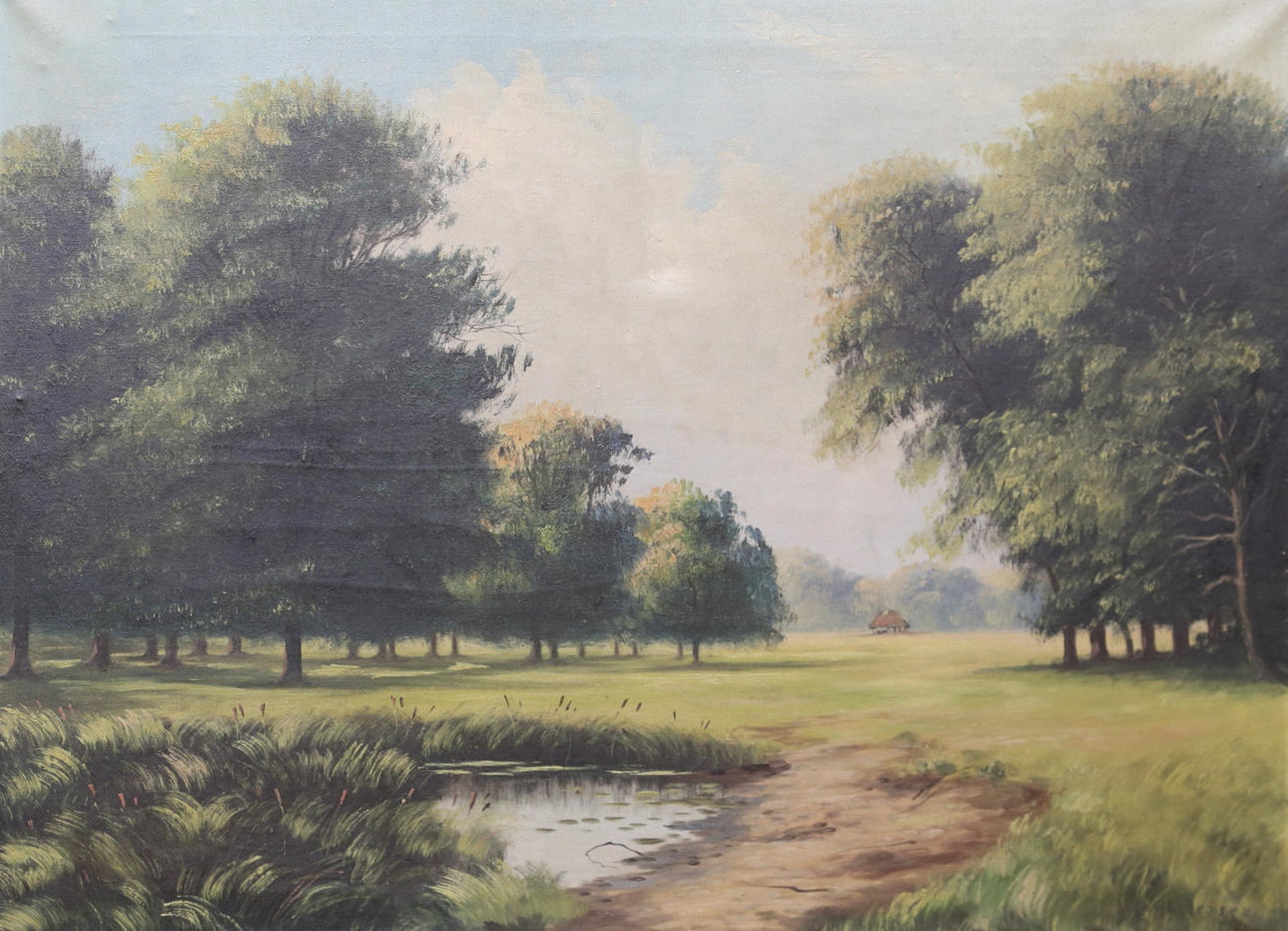 CARL JENSEN. Oil on canvas.