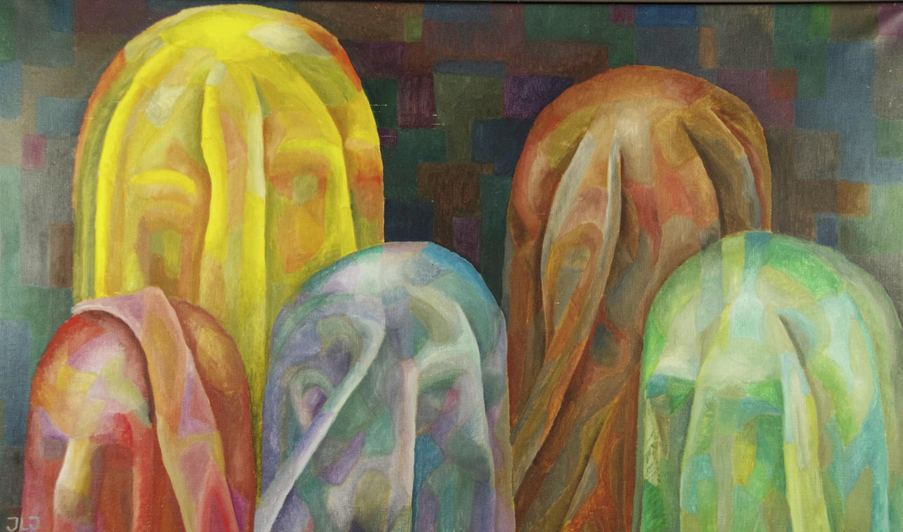 JÖRGEN LUDVIG JACOBSEN. "Erindring D", olja på duk, monogramsignerad JLJ.