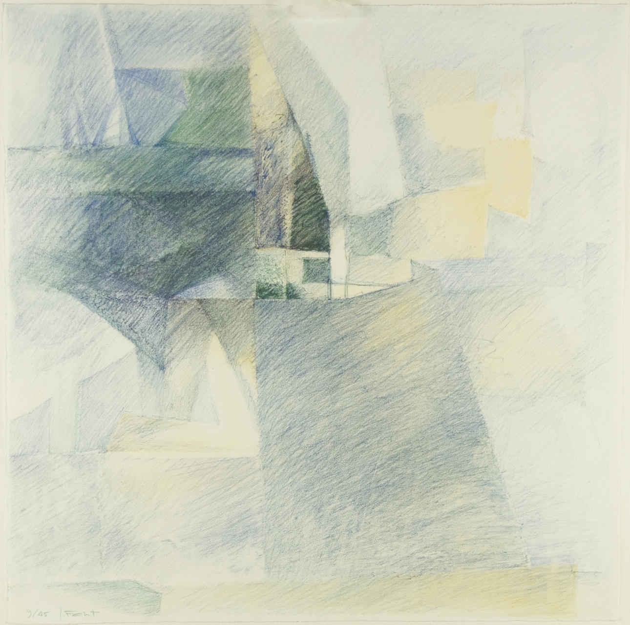 GEORGES POINT. Komposition, färglitografi, signerad Point.