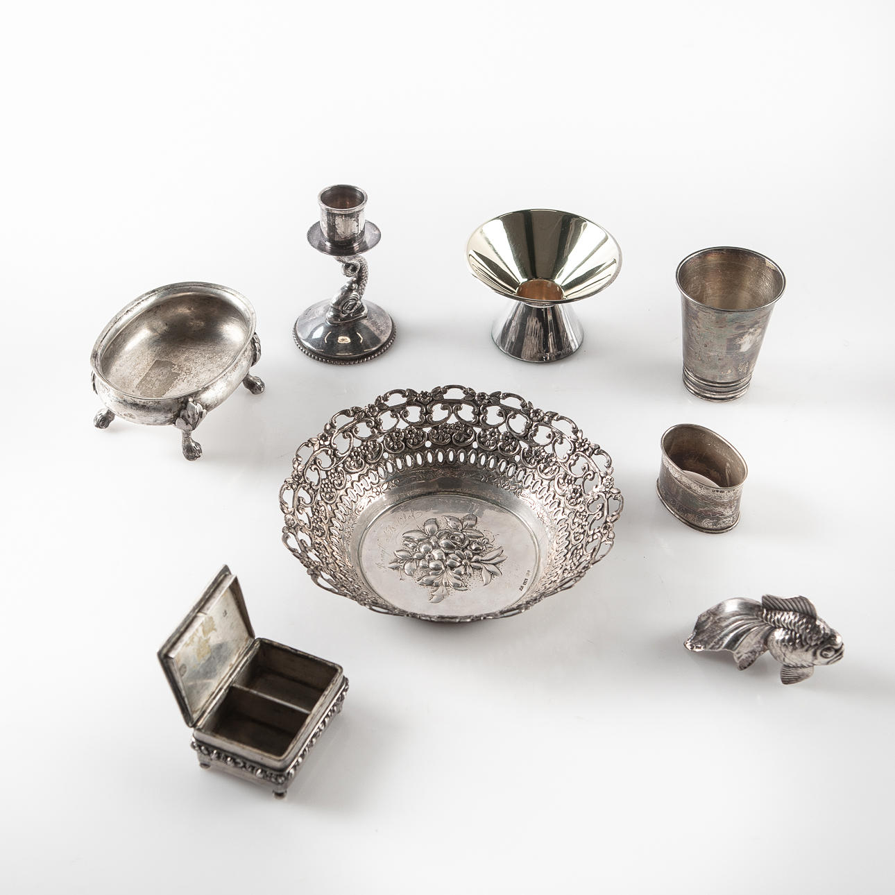 COLECCIÓN DE OBJETOS DE PLATA, 8 DLR.