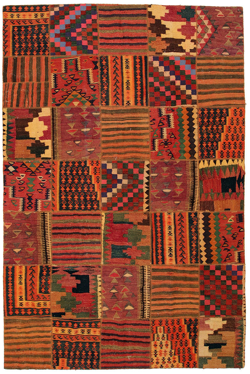 MATTA, persisk, Shahsavand, patchwork, 305x202 cm.