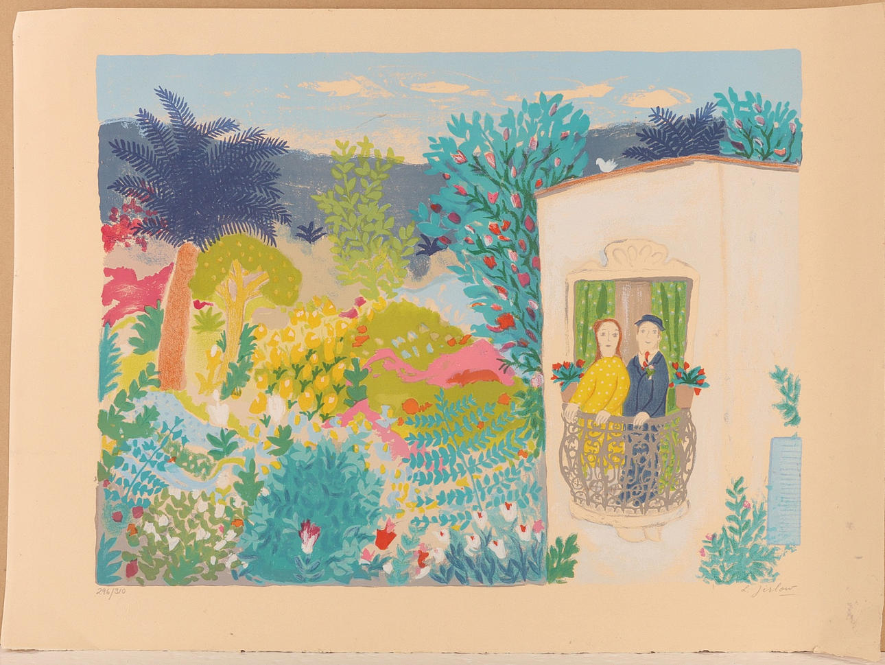 LENNART JIRLOW. 1936-2020. Lithograph, signed.