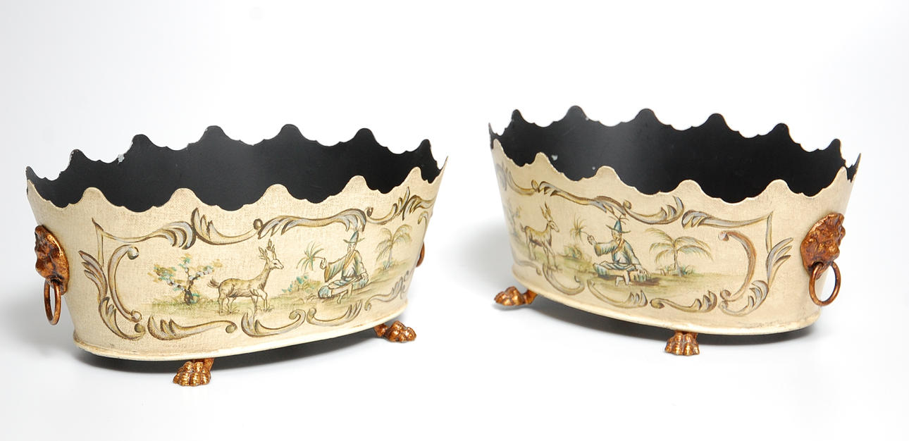 YTTERFODER, 1 par, målad plåt, samtida.