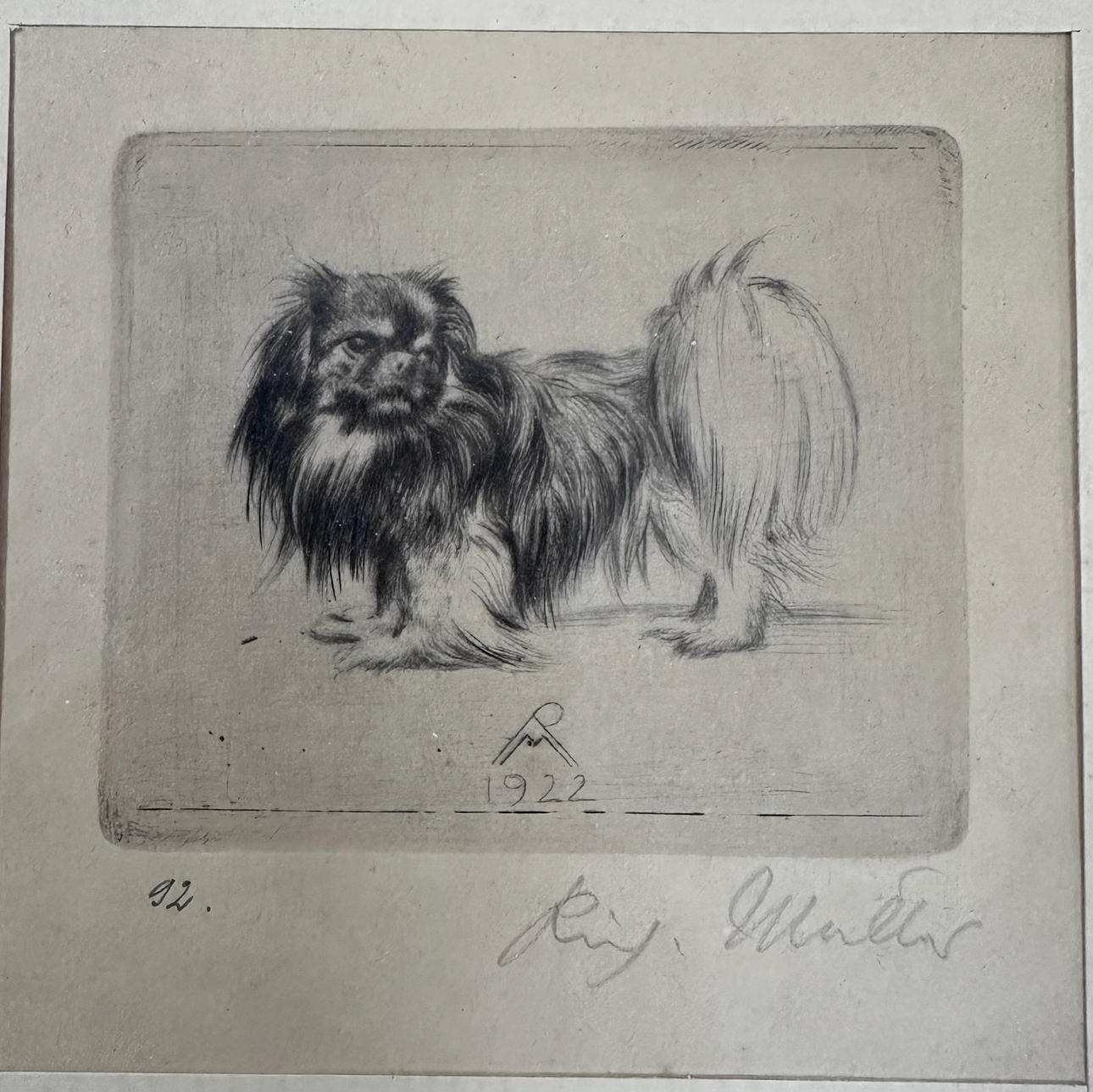 RICHARD MÜLLER. Etching.