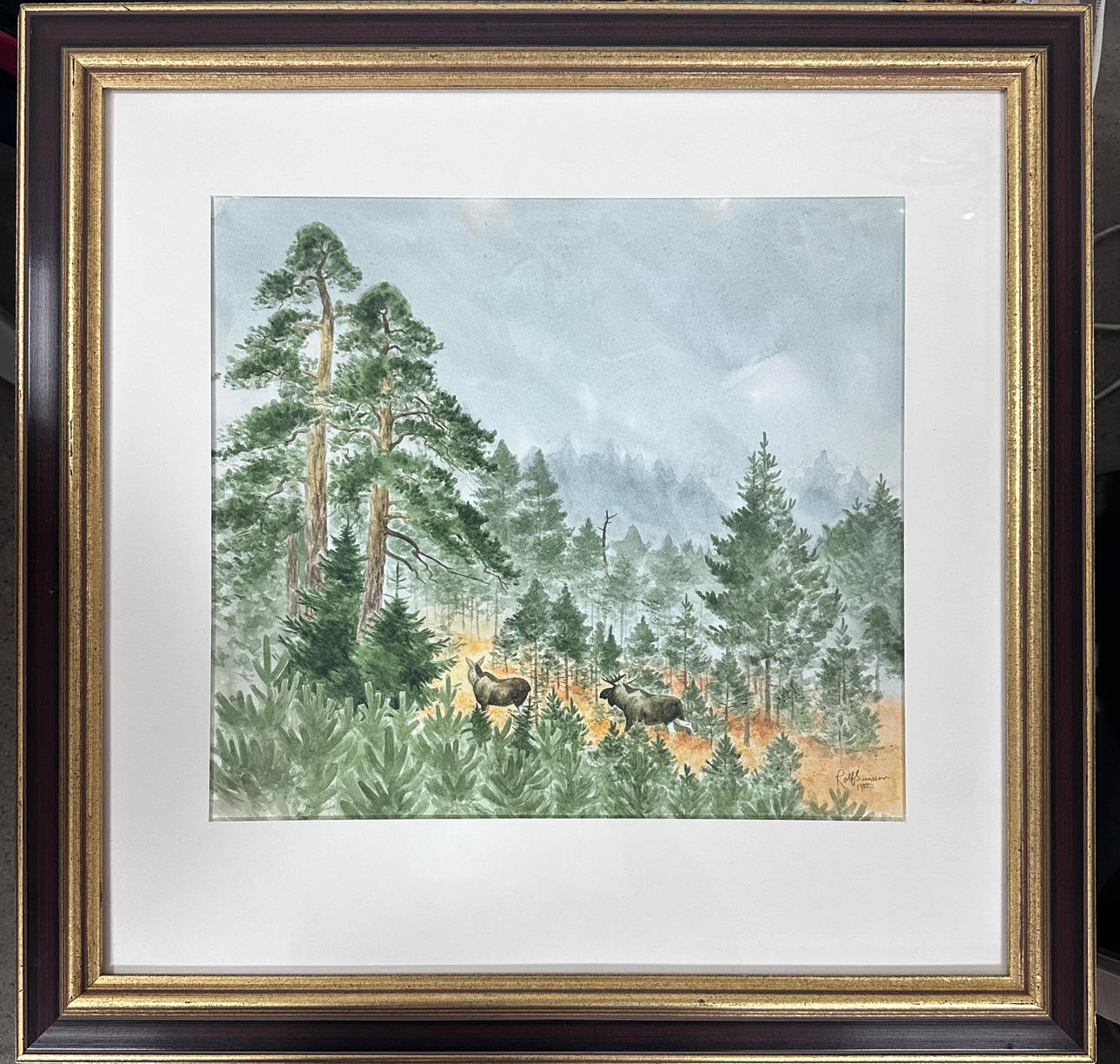 ROLF SVENSSON. Akvarell.