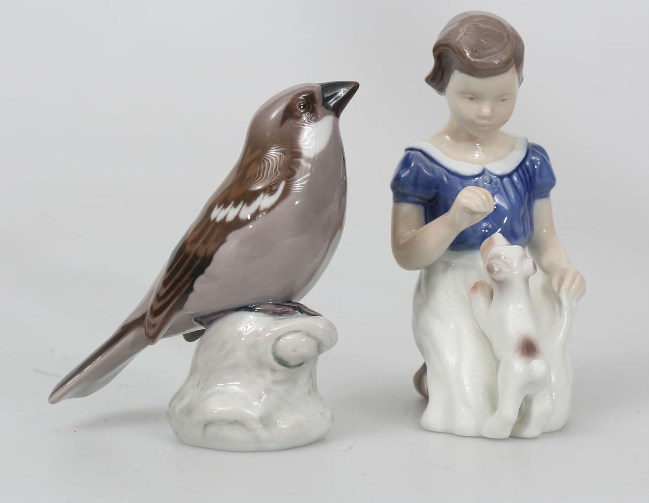 FIGURINER, porslin, 2 stycken, Bing & Gröndahl.