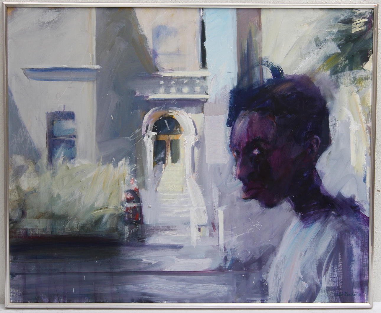 NILS RAMHÖJ. Olja på duk, signerad och daterad 81.