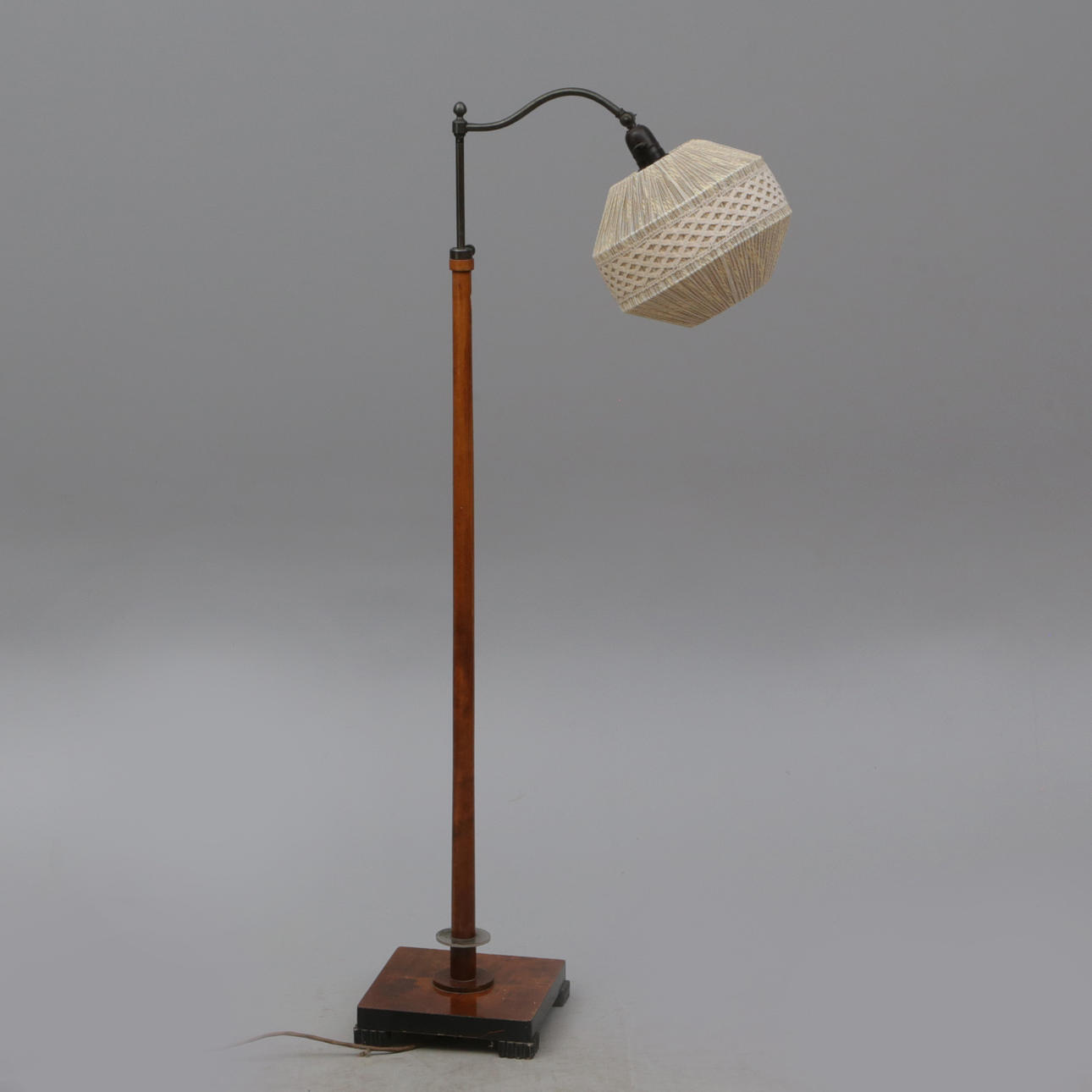 A funky floor lamp, early 20th century.