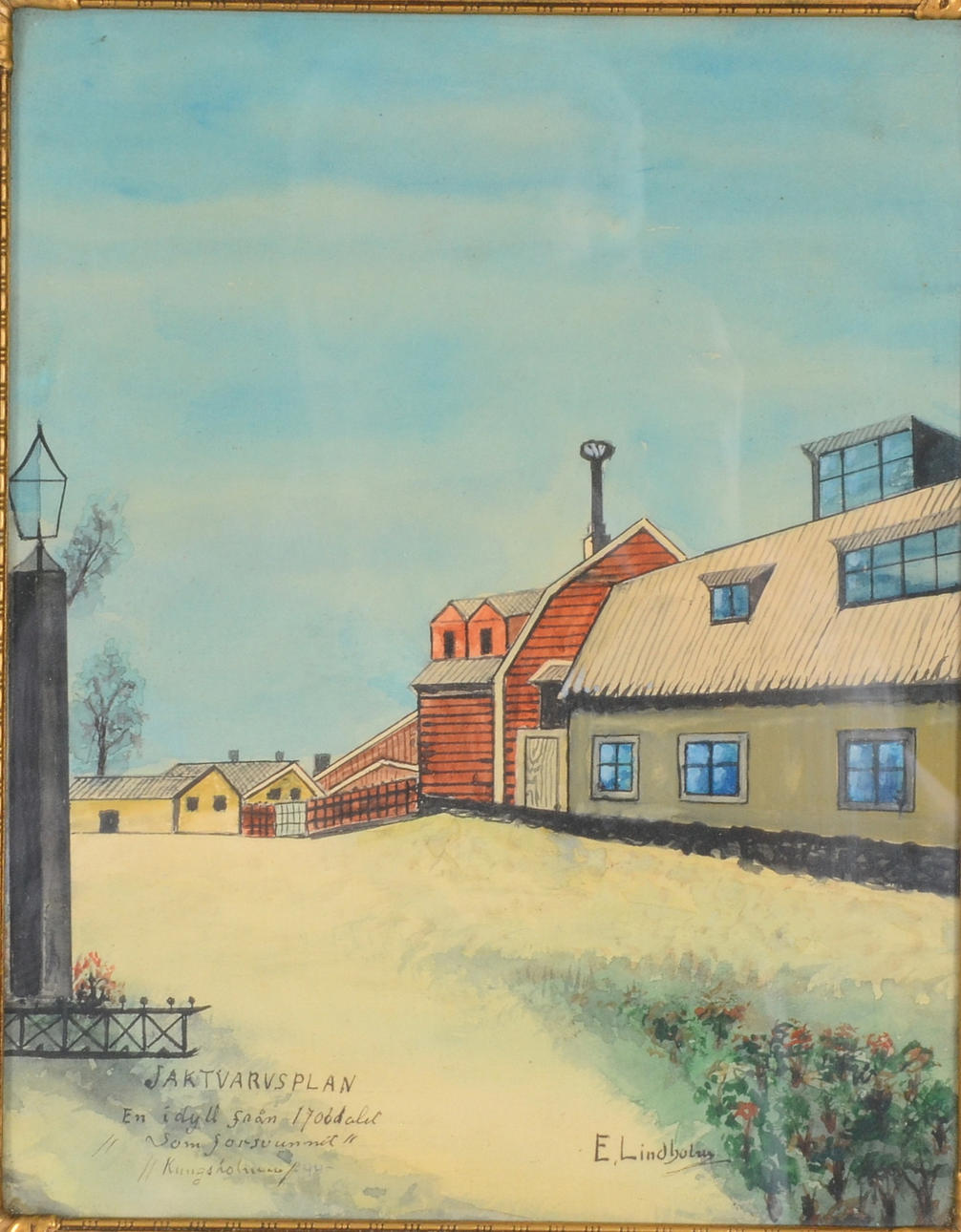 ERIK LINDHOLM. Watercolor.