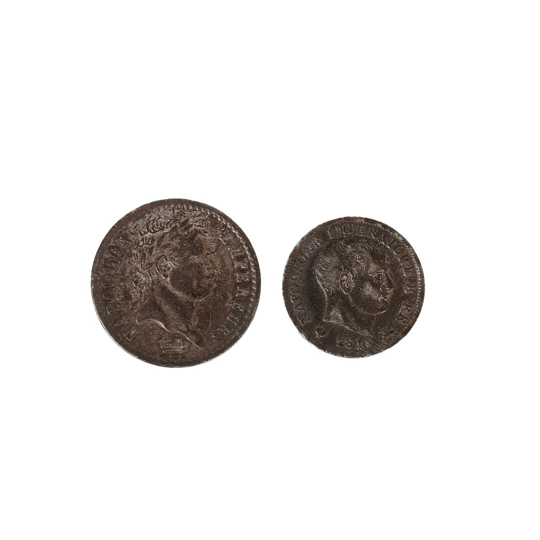 TWO EARLY 19TH CENTURY EUROPEAN COINS.