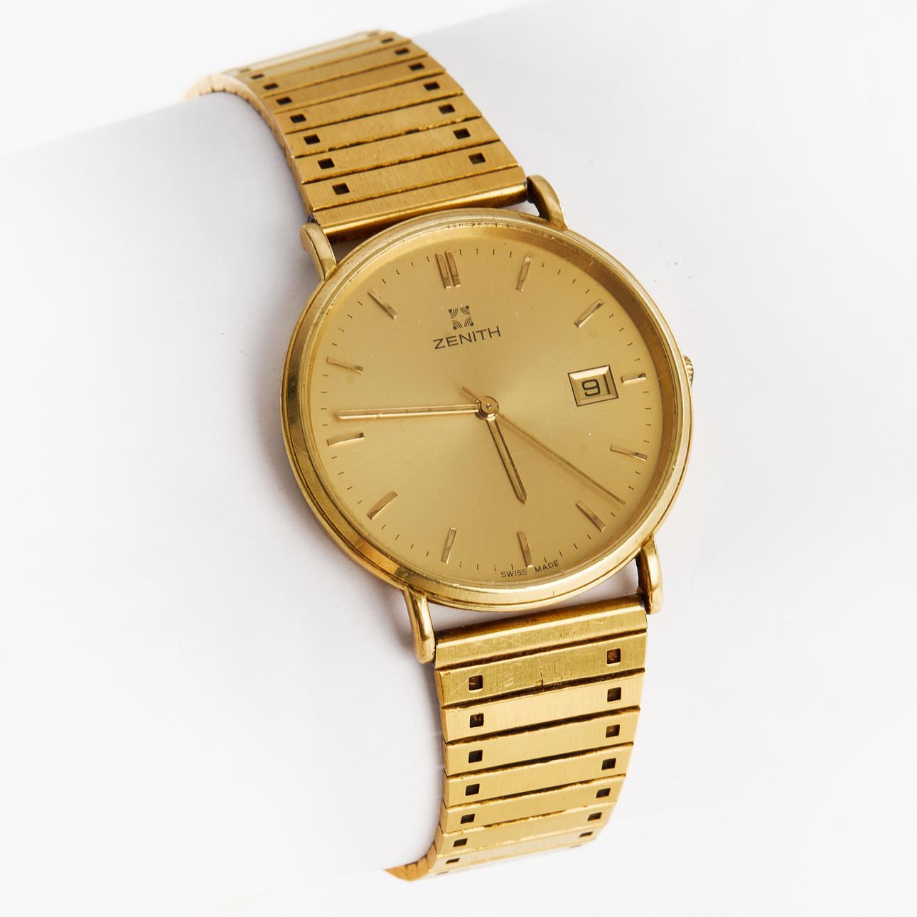 MEN'S WRISTWATCH, Zenith, 18K, 302750.116L, quartz, link gold on