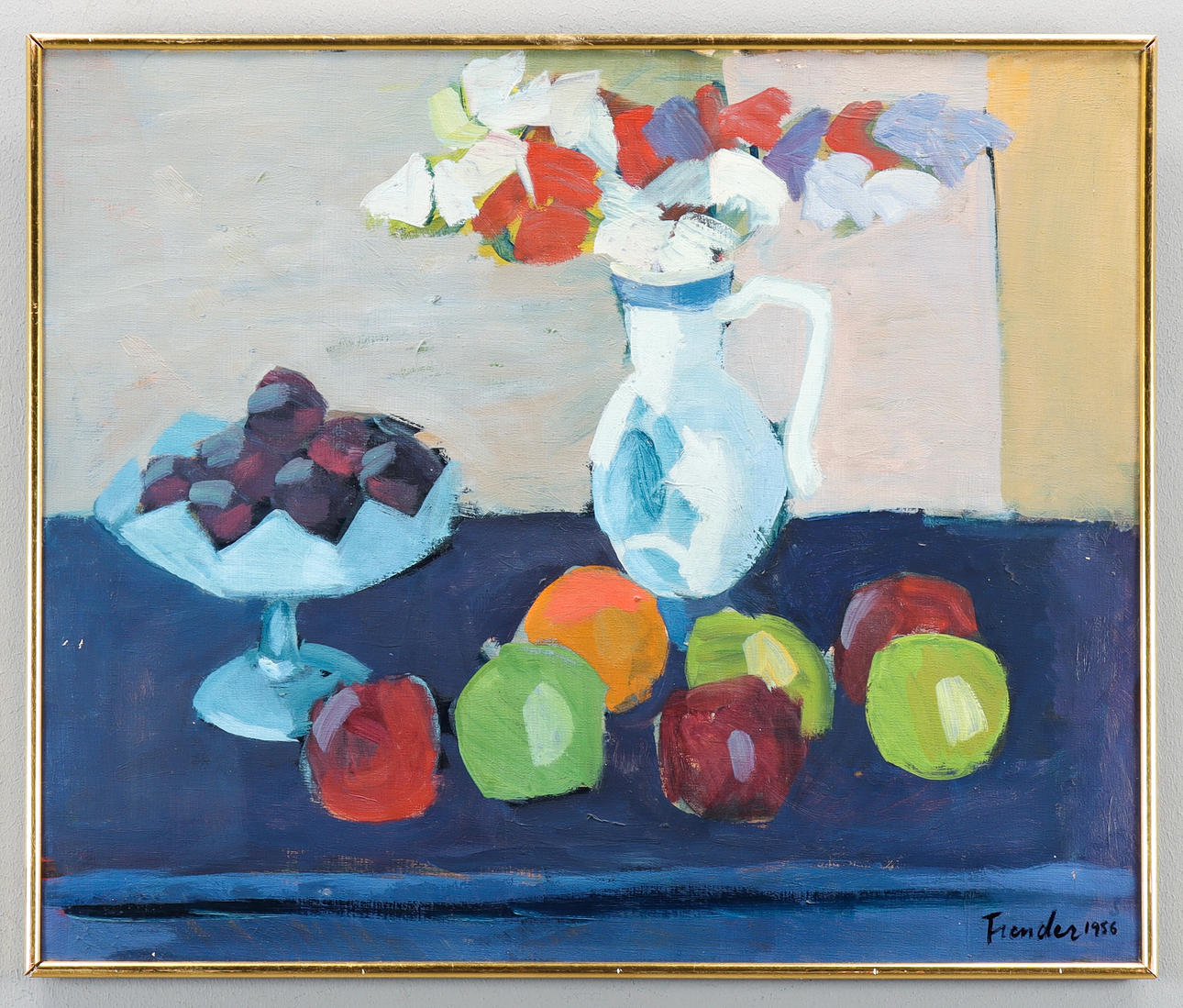 HELGE FRENDER. “Fruit and Flower Vase”.
