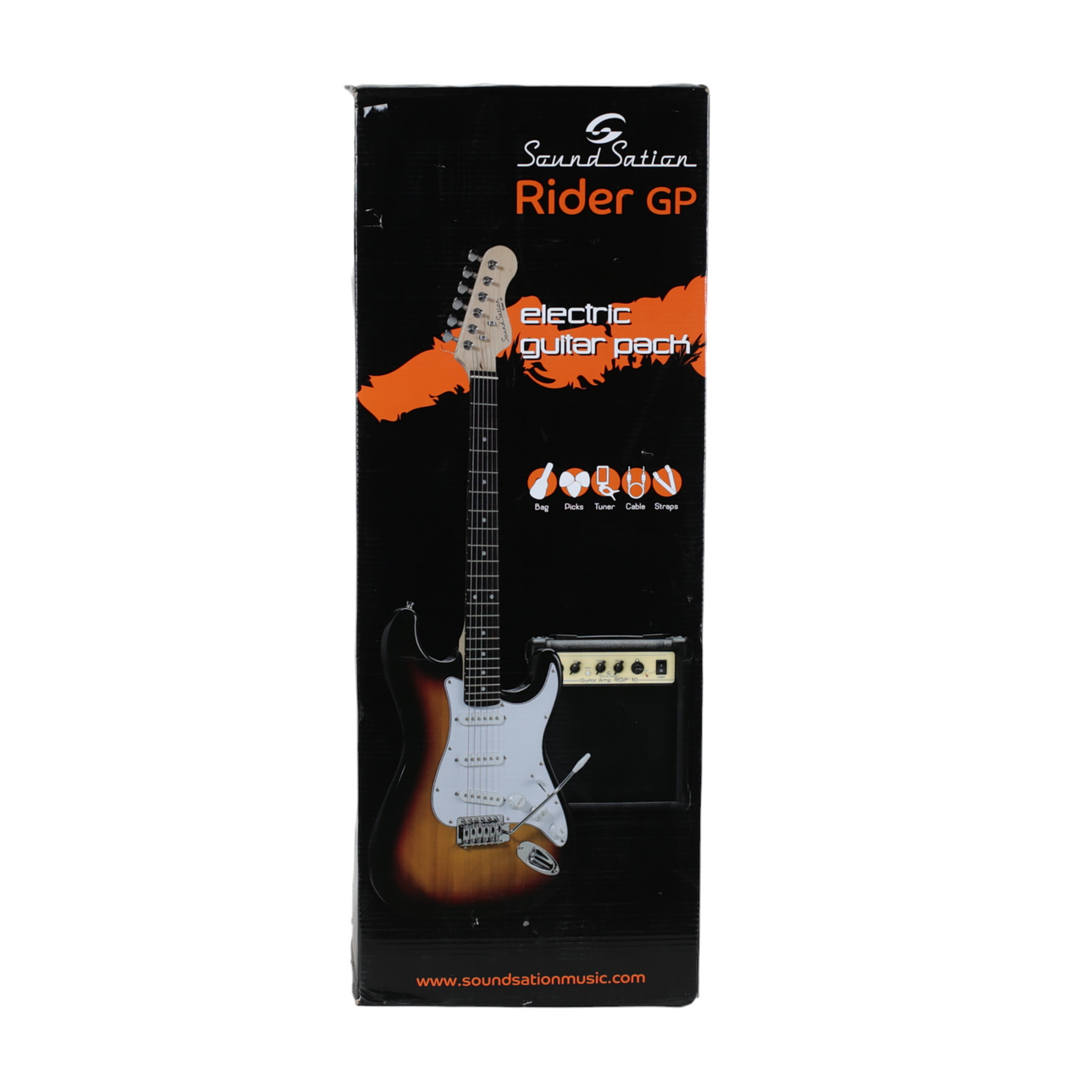 ELGITARR, med tillbehör, komplett kit, Rider GP.