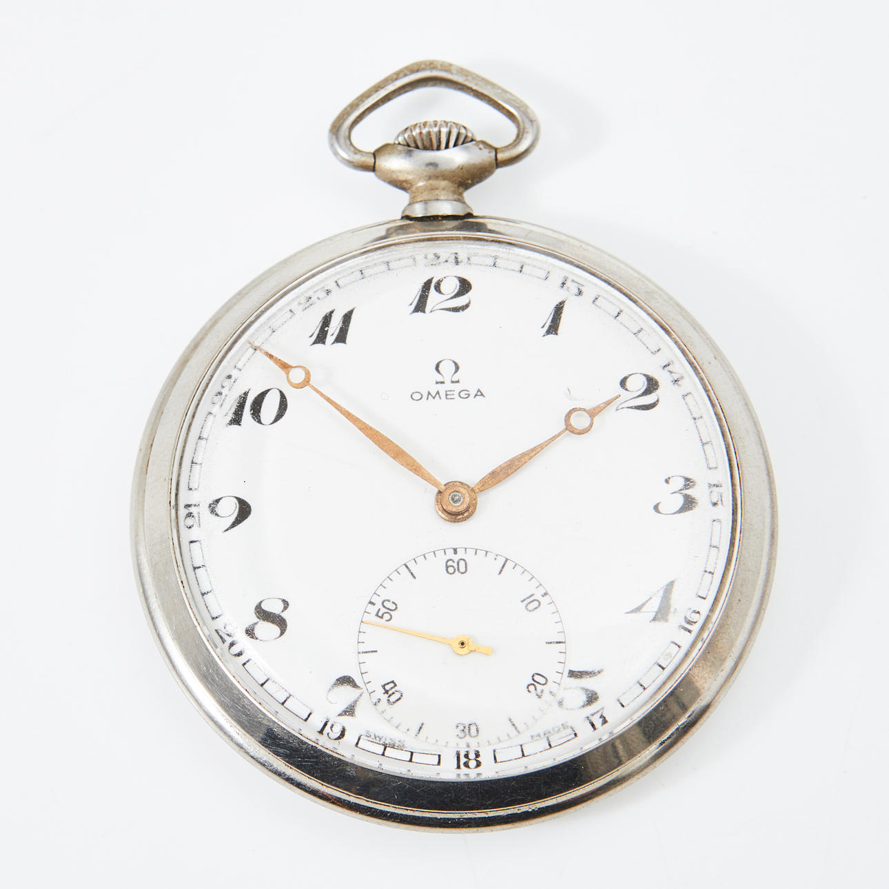 OMEGA, takkikello, teräs, ca 1935.