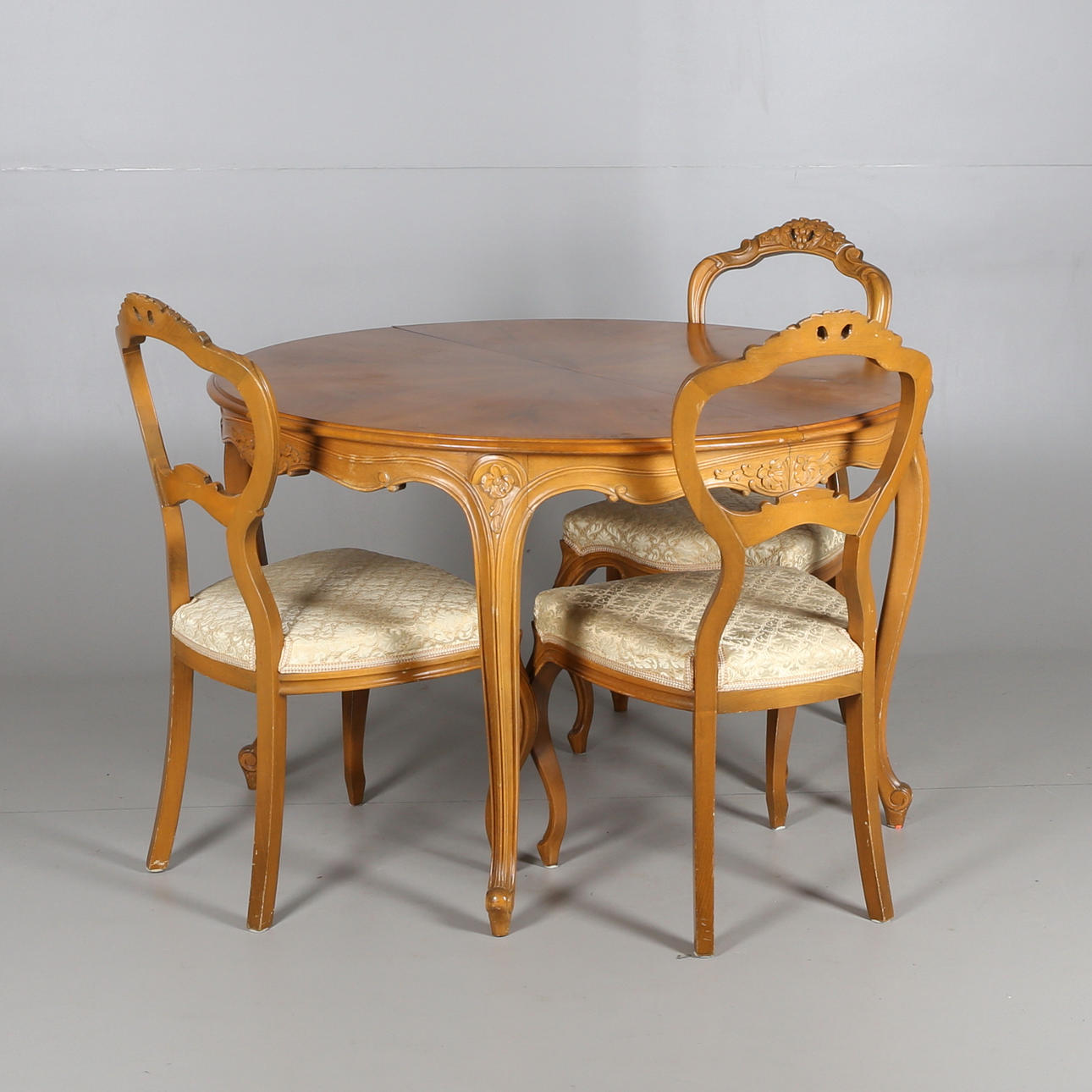 MATSALSGRUPP, 4 delar, nyrokoko-stil, 1900-tal.