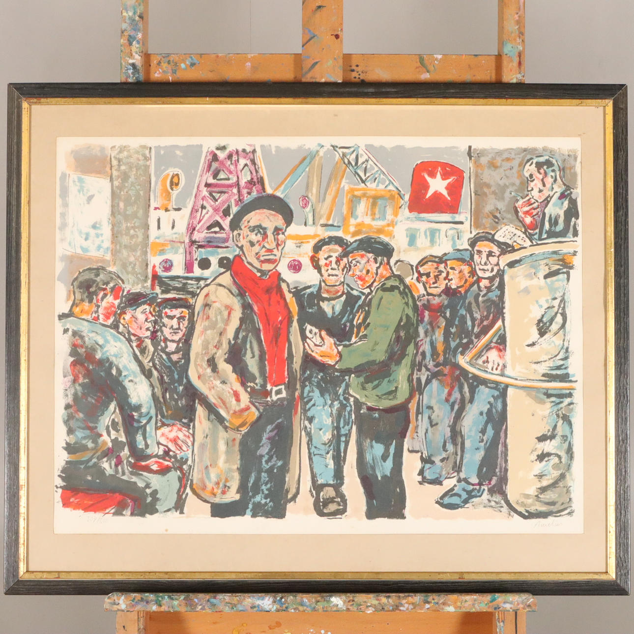 ALBIN AMELIN. LITHOGRAPHY, signed and numbered.
