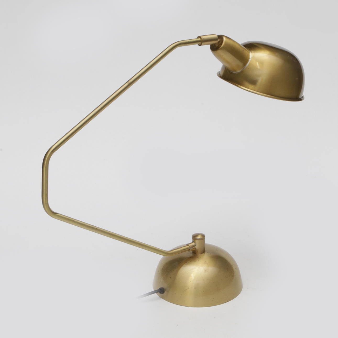 A brass table lamp, Olsson o Jensen.