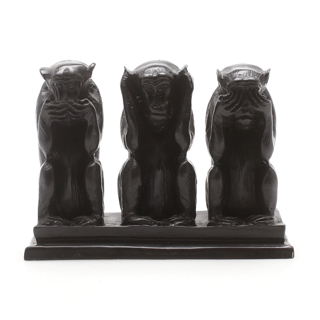 SKULPTUR, "De Tre Aporna", metall/konstmassa, 1900-talets senare hälft.