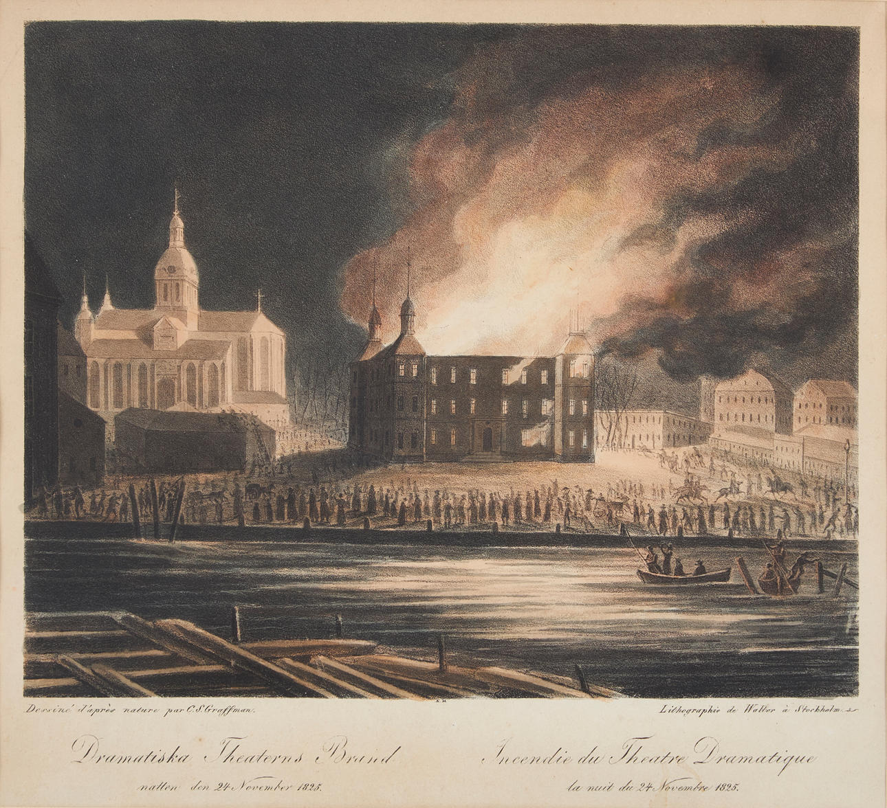 GRAFFMAN - WALTER, IMMACULOUS FIRE, lithograph, ca 1830.