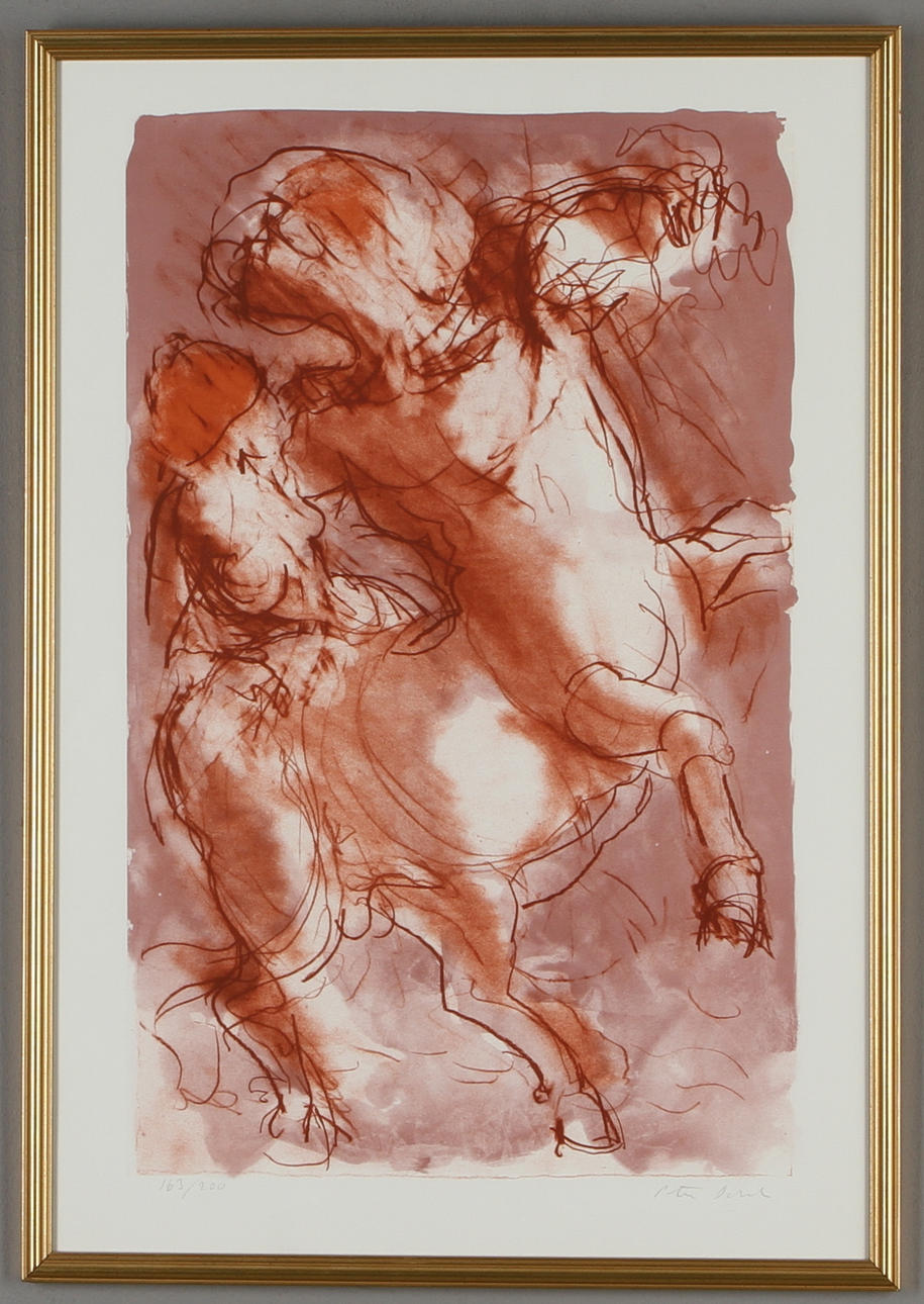 PETER DAHL. Kentauren, färglitografi, signerad och numrerad 163/200.