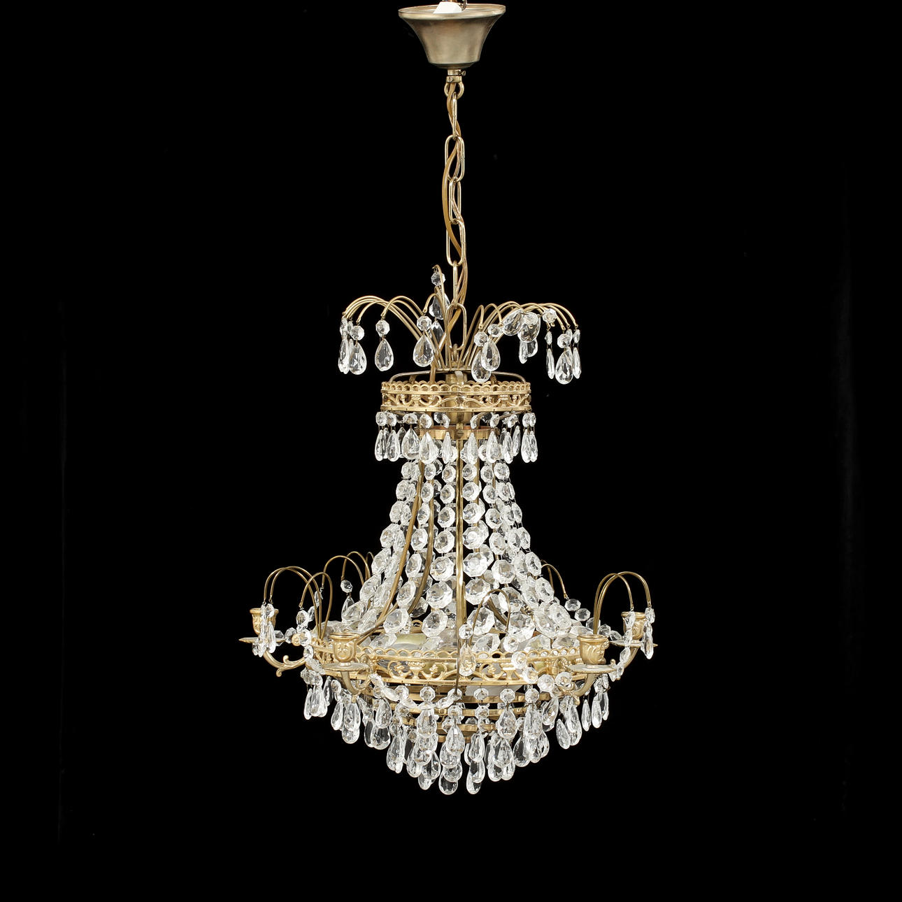 LJUSKRONA, 1900-tal, höjd 50 cm.