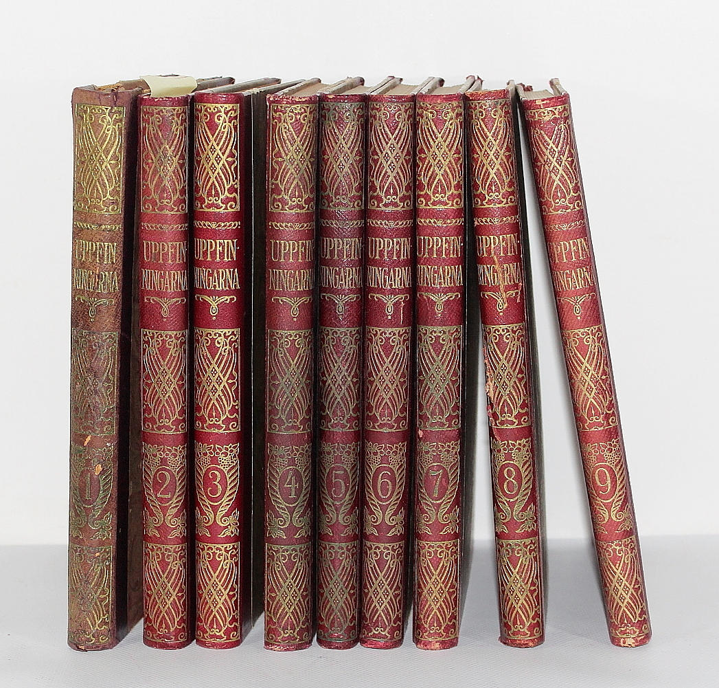 BOKSAMLING, komplett samling av "Uppfinningarna" 1926, 9 band.