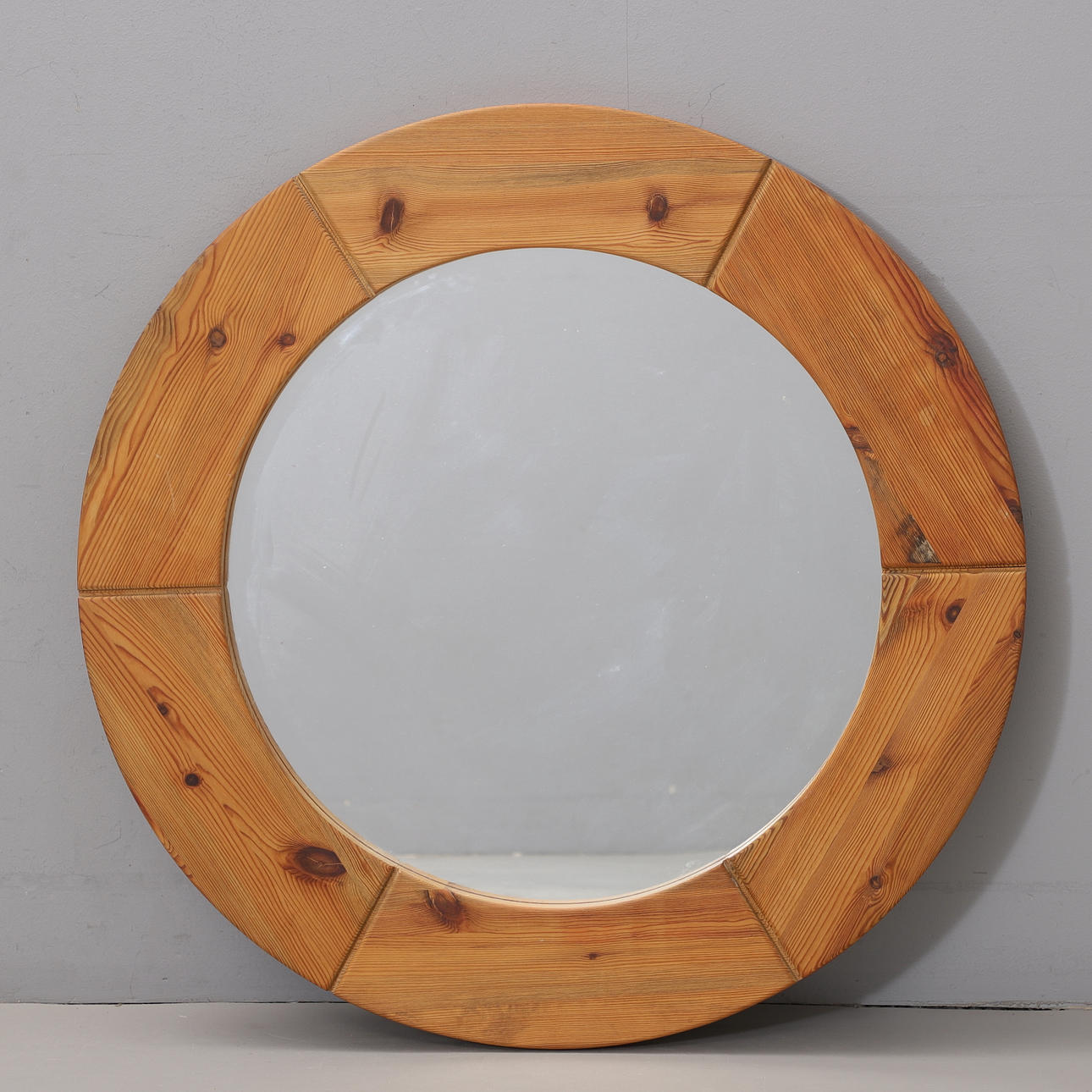 A pine mirror, Glas Mäster Markaryd, 1960s/70s.