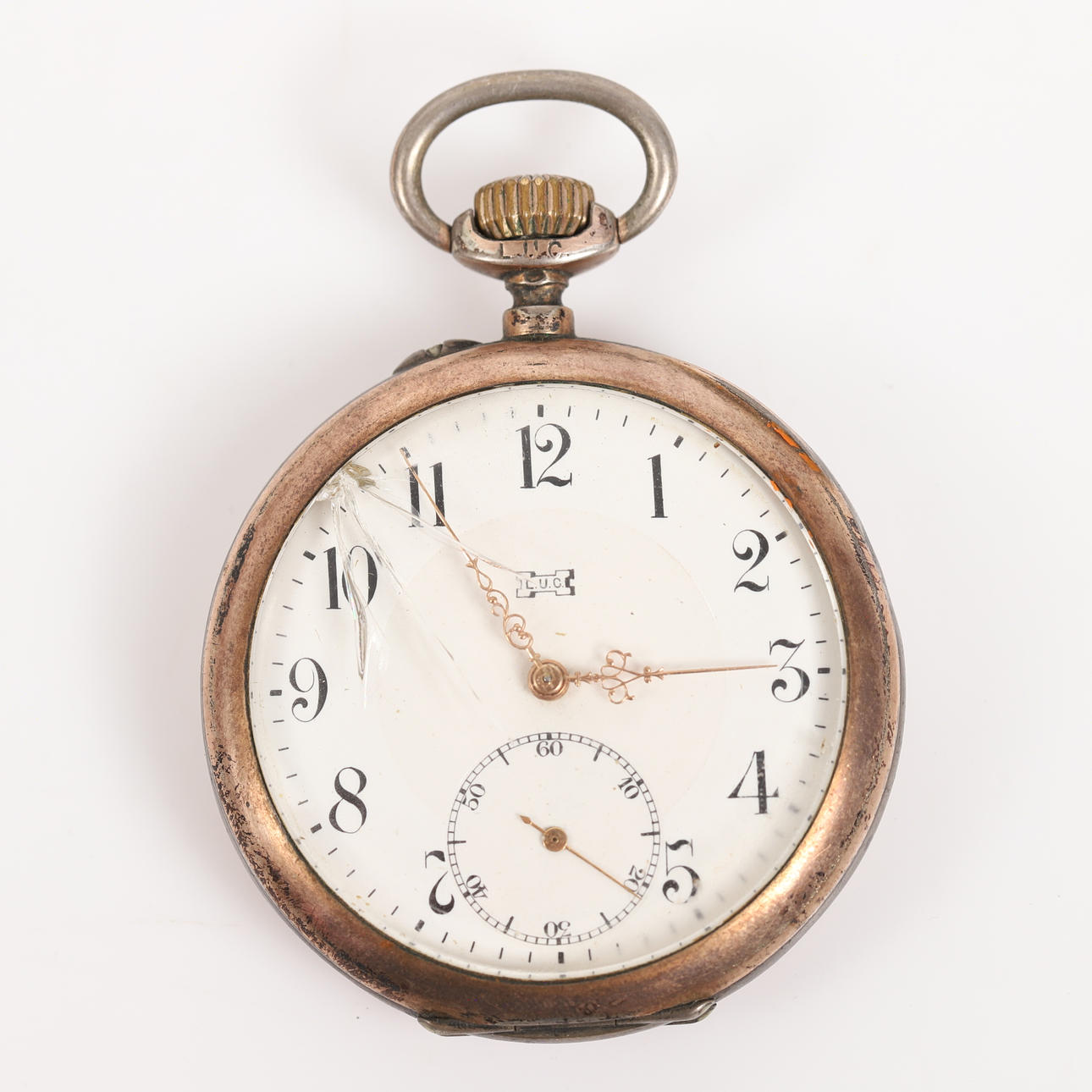 POCKET WATCH, L.U.C., silver.