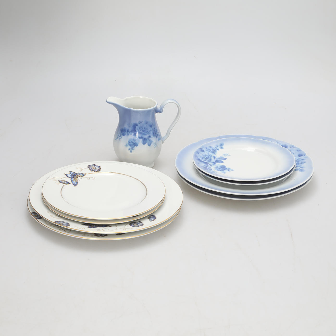 SERVIS, 9 Delar, Porslin, Fyrklövern.