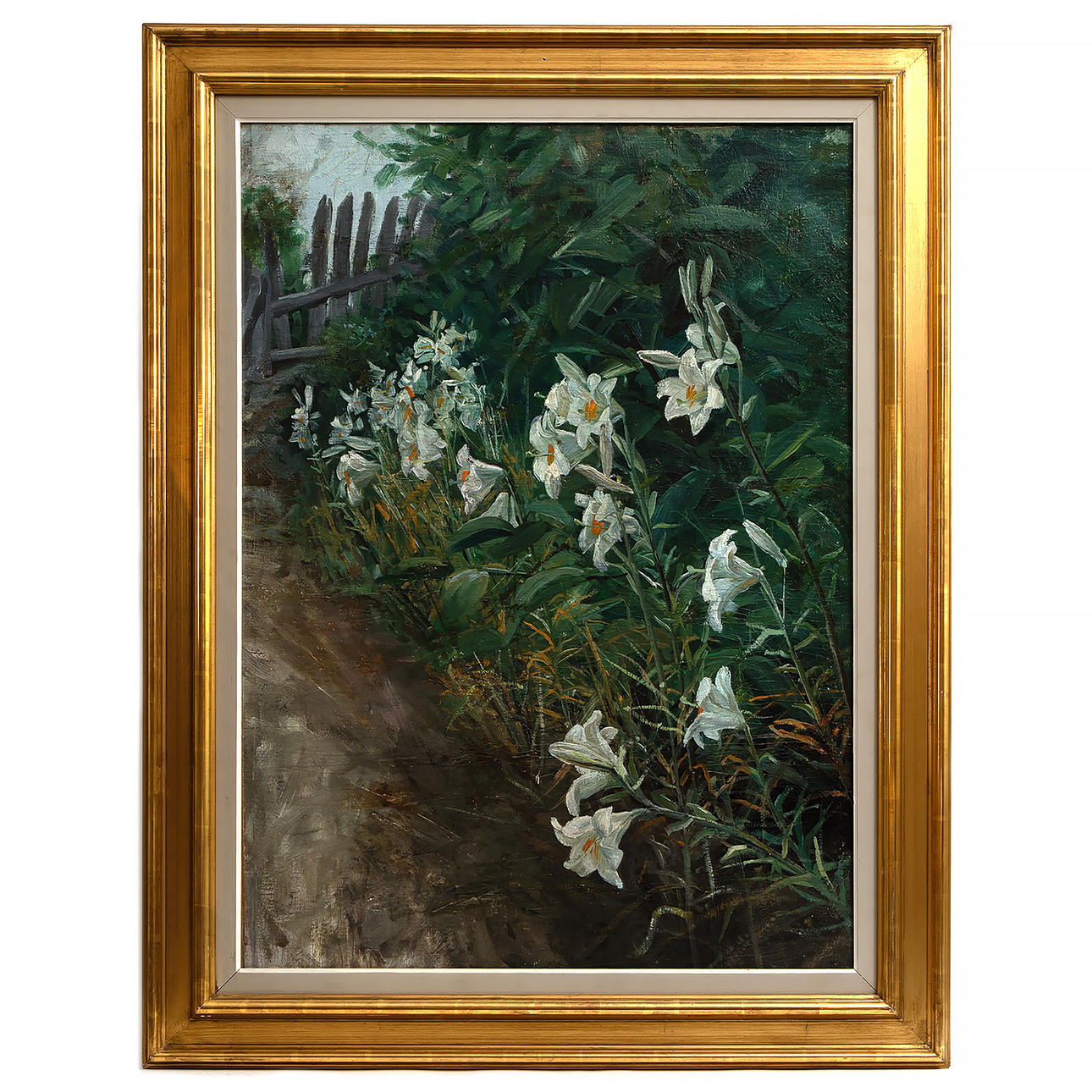 GUNNAR ÅBERG. Olja på pannå, 1892.