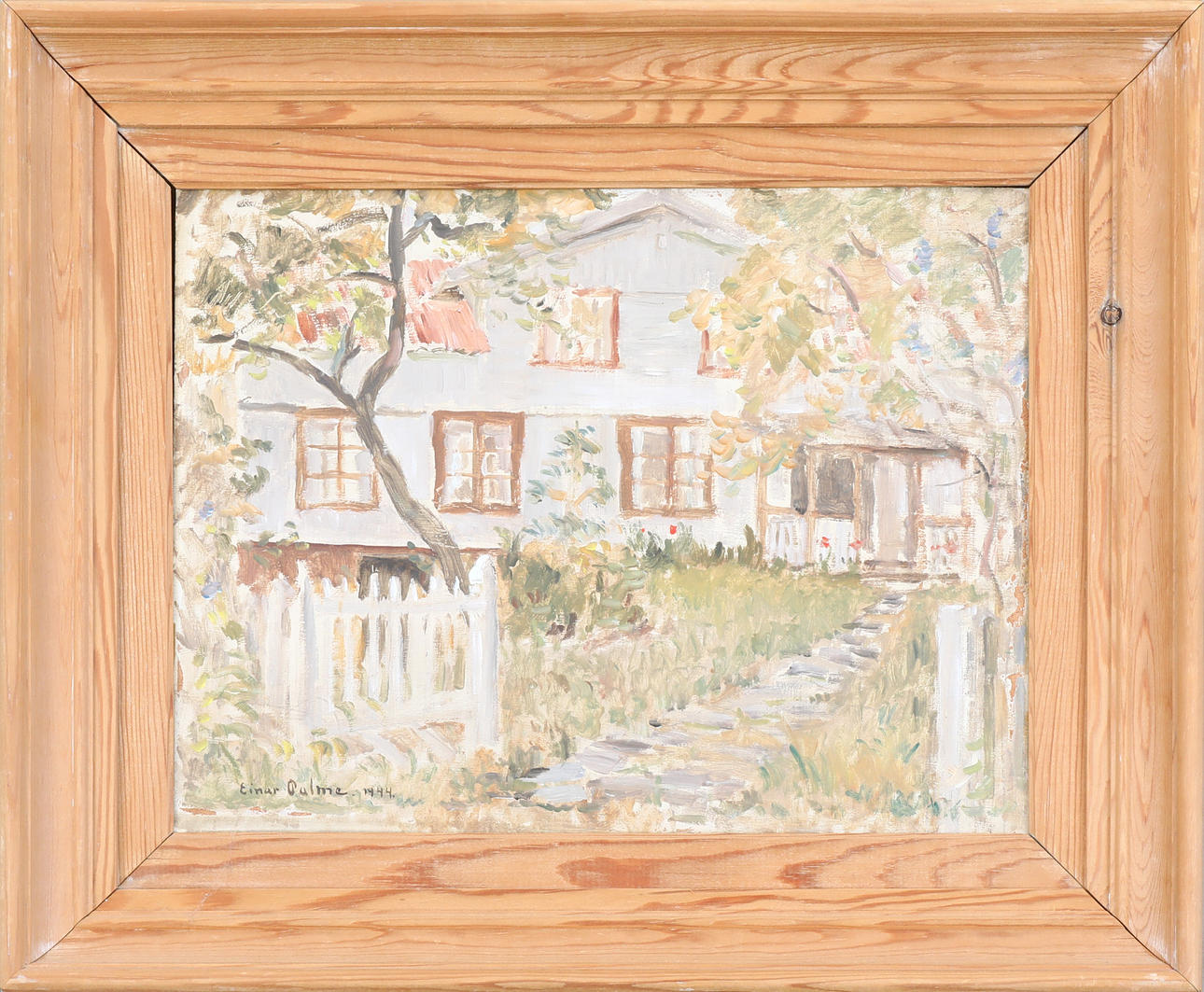 EINAR PALME. oil on panel, signed and dated -44.