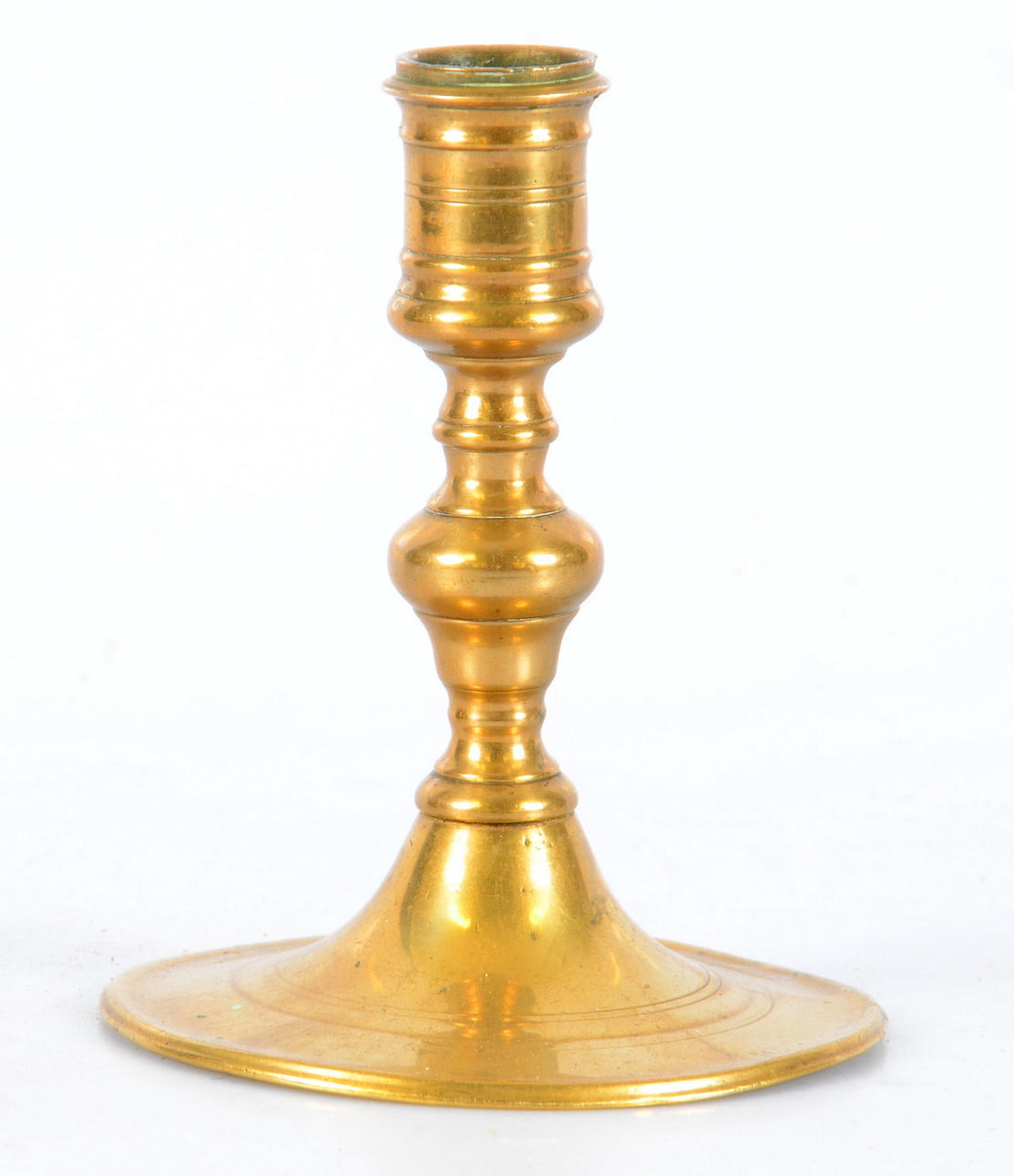 BAROCKLJUSSTAKE, mässing, 16/1700-tal.