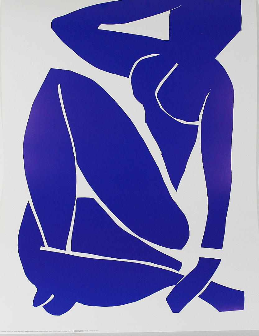 HENRIE MATISSE. EFTER. serigrafi, " nu bleu lll " ej signerad.