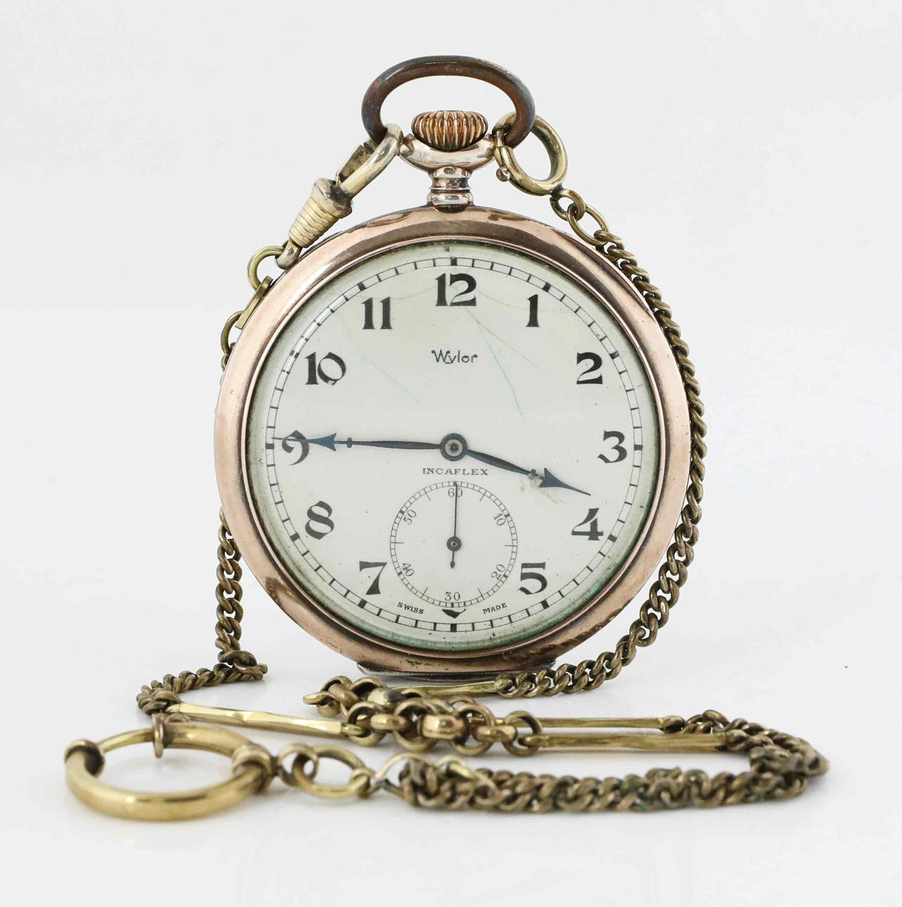 Pocket watch, silver. Wyler Watch Co.