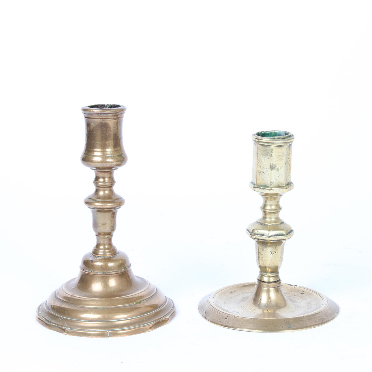 LJUSSTAKAR, 2 ST, ENGELSKA, 1700-TAL (2).