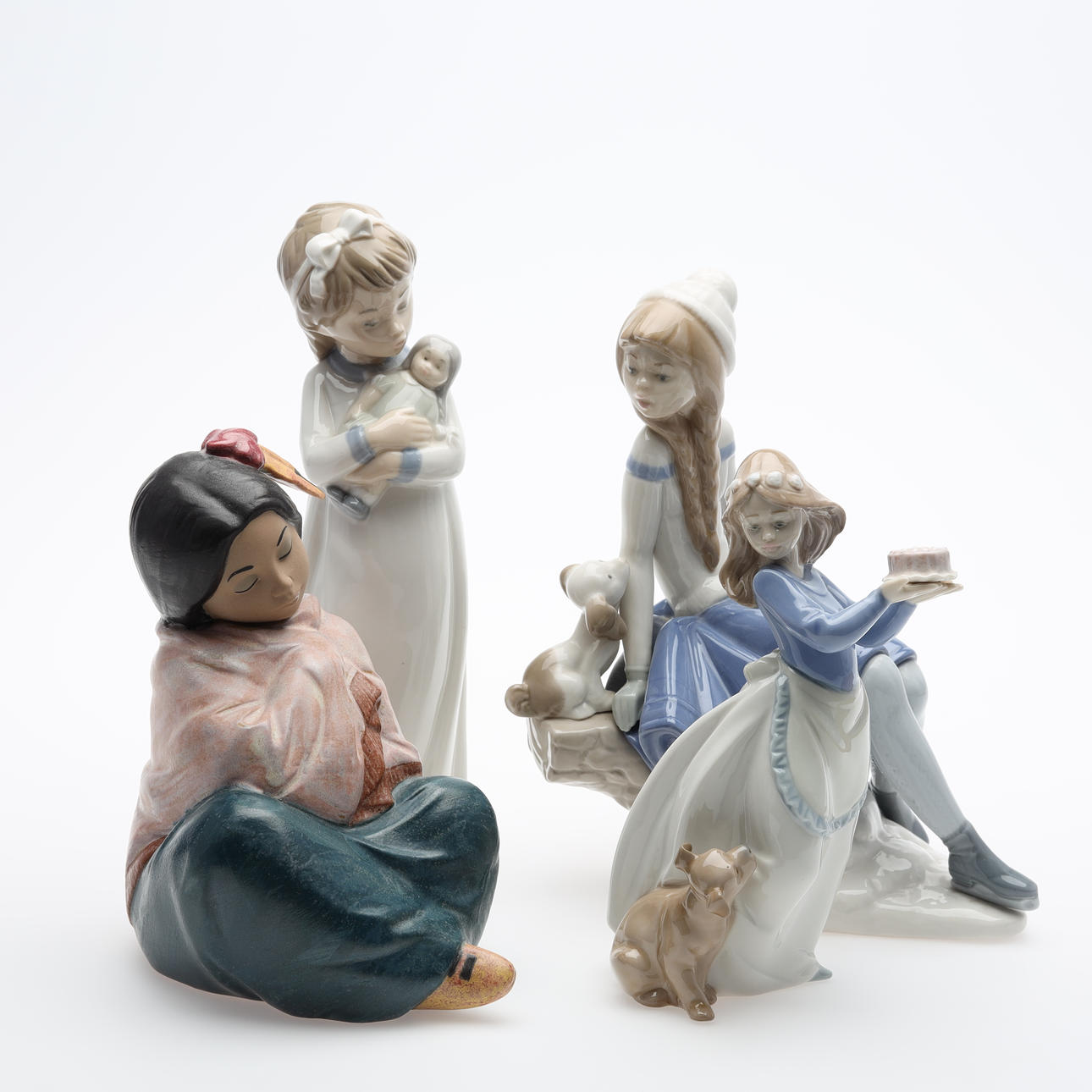 FIGURINES 4 pcs bla Nao Spain.