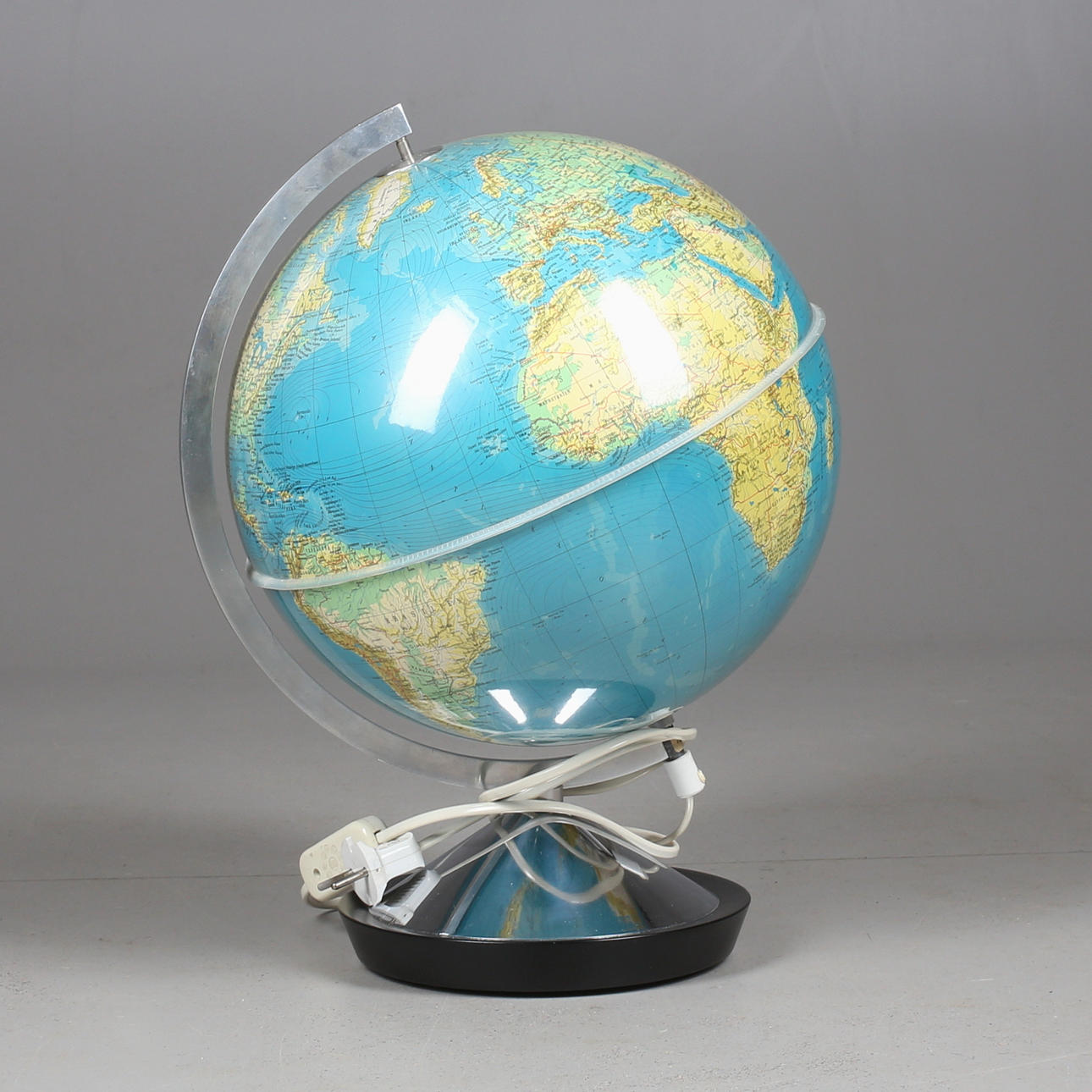 JORDGLOB, "Kombi Globen", fysisk och politisk jordglob, Generalstabens litografiska anstalt, sent 1900-tal/samtida.
