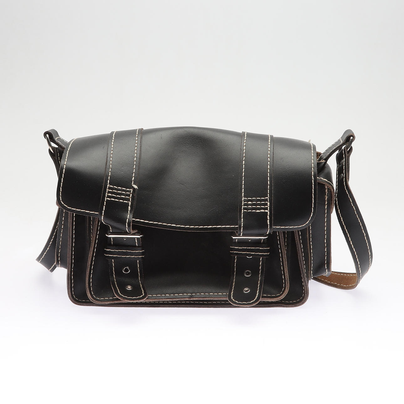 VÄSKA, läder, 1990-tal.