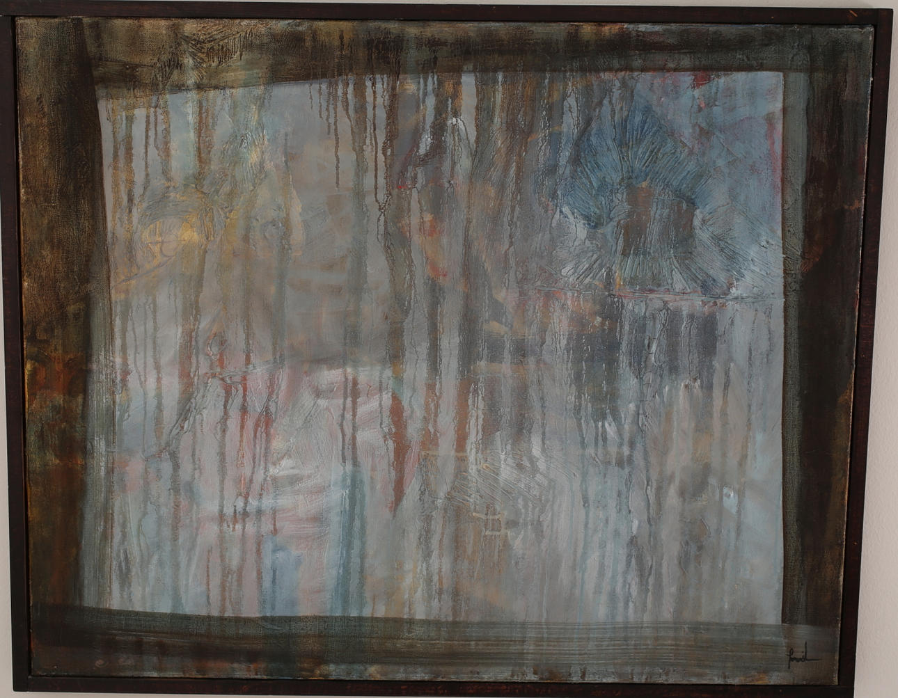 JON WIDE. Oljemålning på duk, signerad.